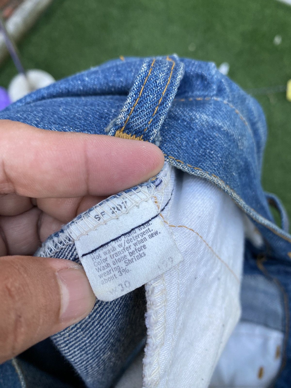 Levi's Vintage Clothing W31x30 Vintage levi's 646 flare orange tab talon zipper Size US 31 - 7 Thumbnail