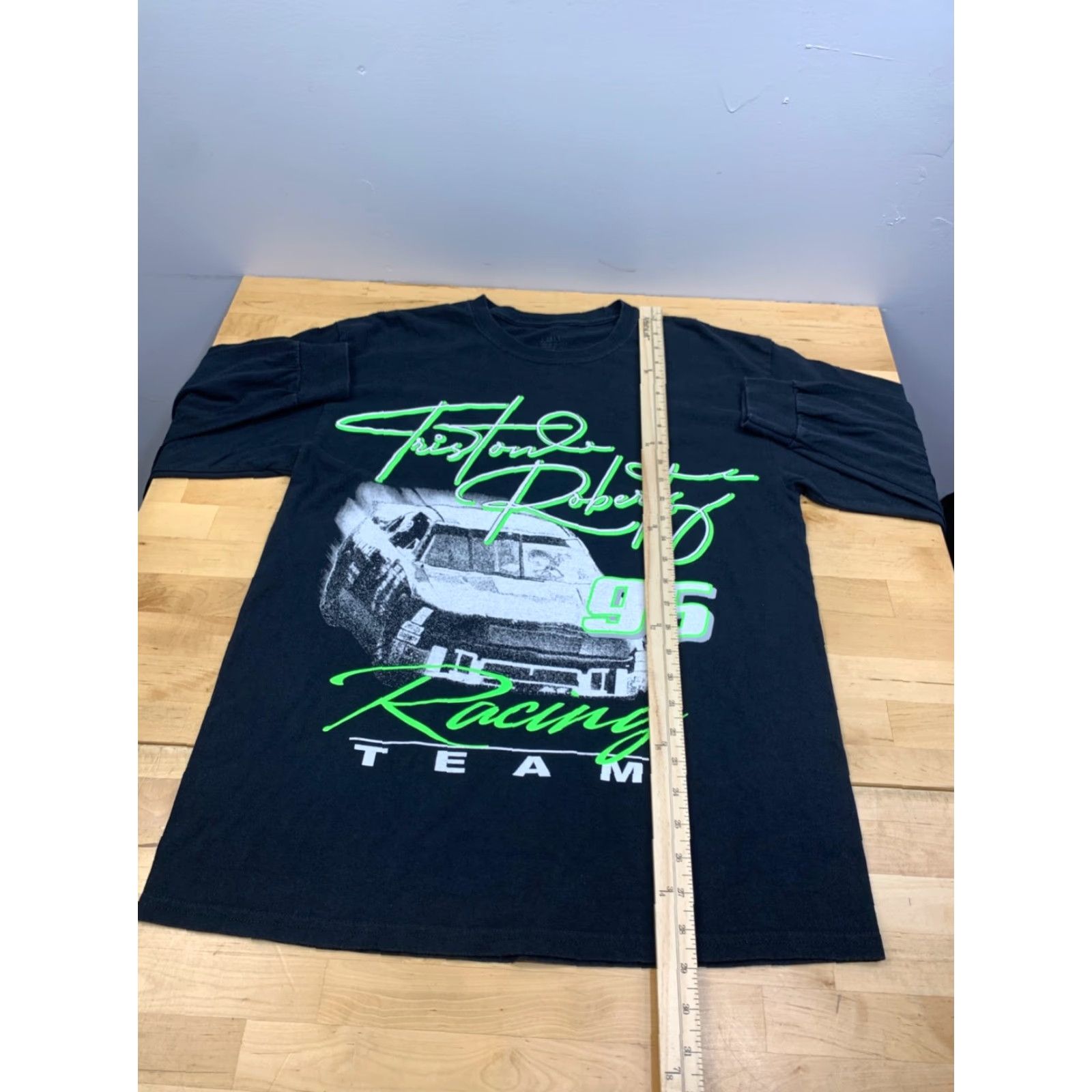 NASCAR J Galt Shirt One Size Black Nascar Racing Cars 95 Tristan Robers 12313 Mens T-Shirt Graphic Print Crew Neck Cotton Vintage: No Size US M / EU 48-50 / 2 - 4 Thumbnail