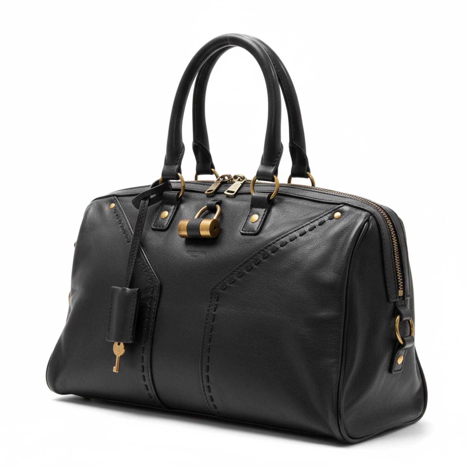Saint Laurent Paris Saint Laurent - Black Leather Handbag Size ONE SIZE - 1 Thumbnail