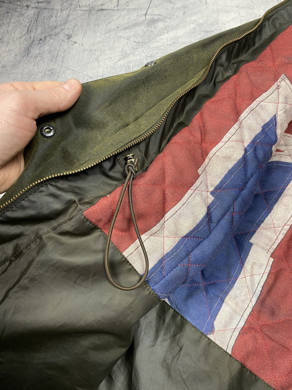 Barbour Barbour Brighton Union Jack Waxed Parka Fur Hood Size M / US 6-8 / IT 42-44 - 20 Thumbnail