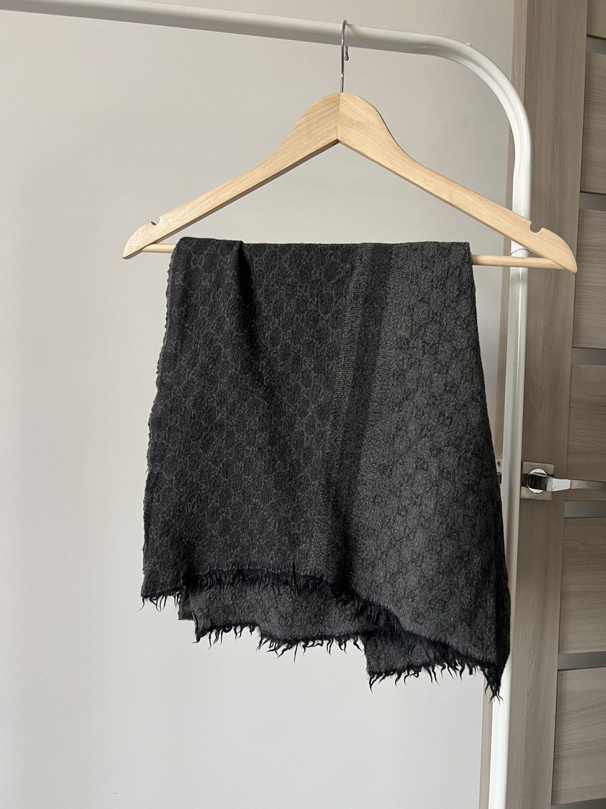 Gucci Vintage Gucci Scarf Wool Monogram Size ONE SIZE - 3 Thumbnail