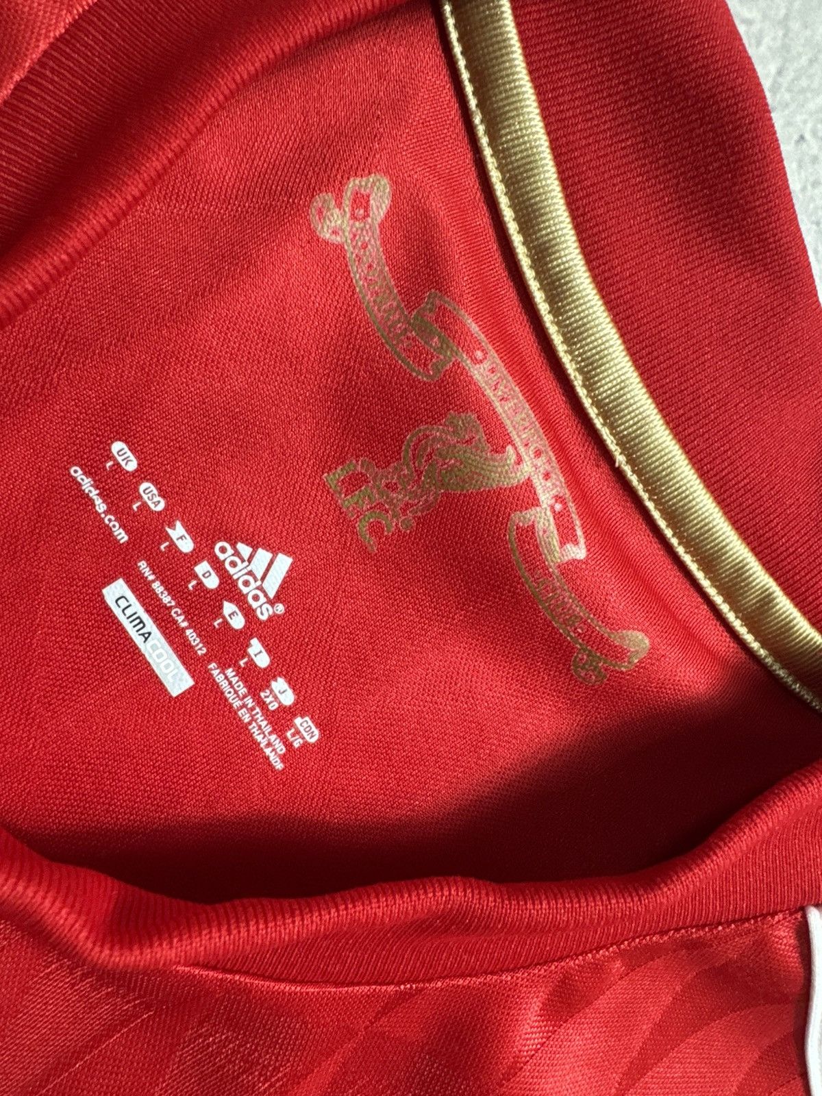 Adidas Adidas FC Liverpool 2010/2012 Vintage Soccer Jersey Size US L / EU 52-54 / 3 - 8 Thumbnail