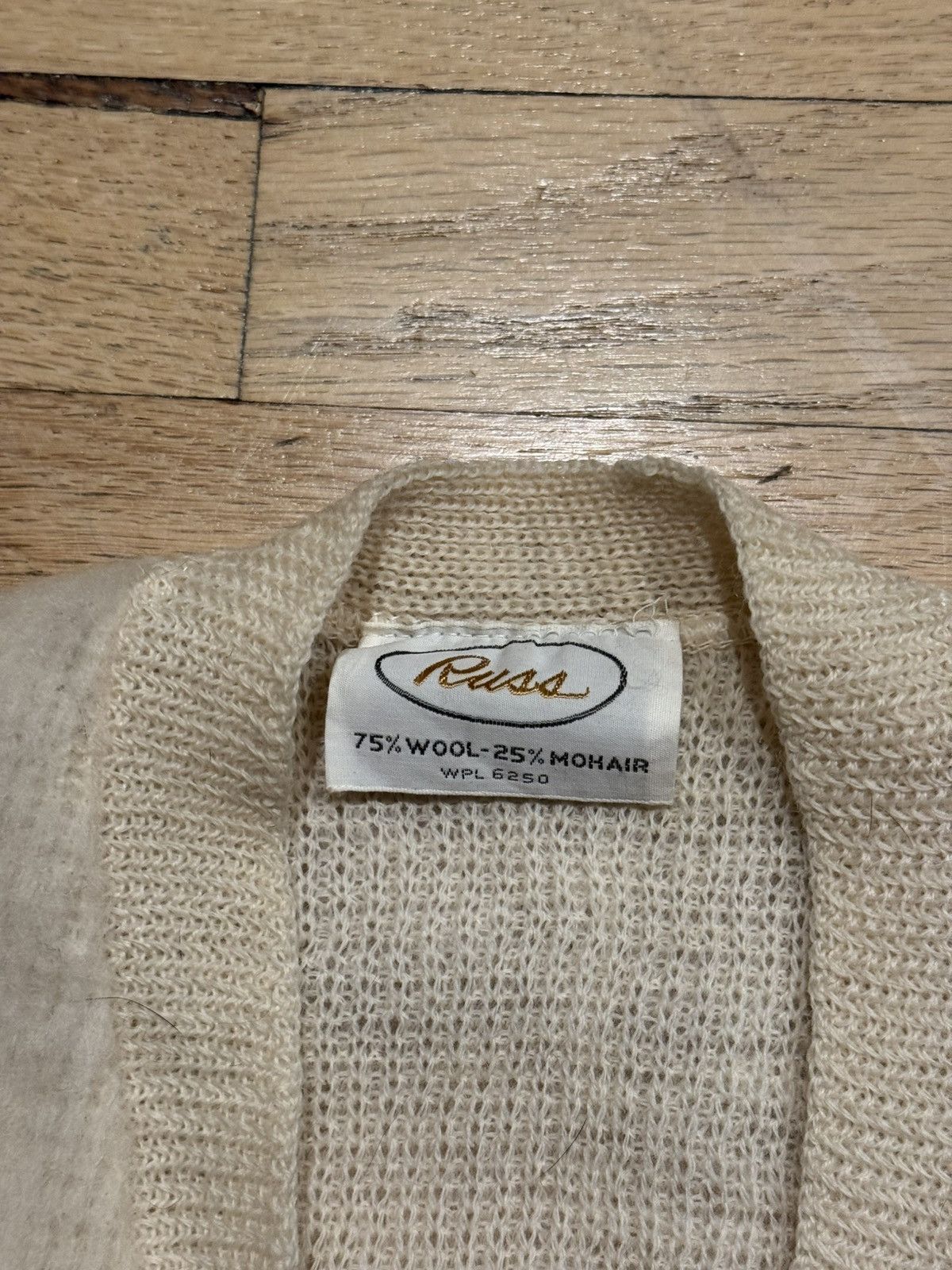 Vintage Cream Wool/Mohair Vest Size S / US 4 / IT 40 - 6 Thumbnail