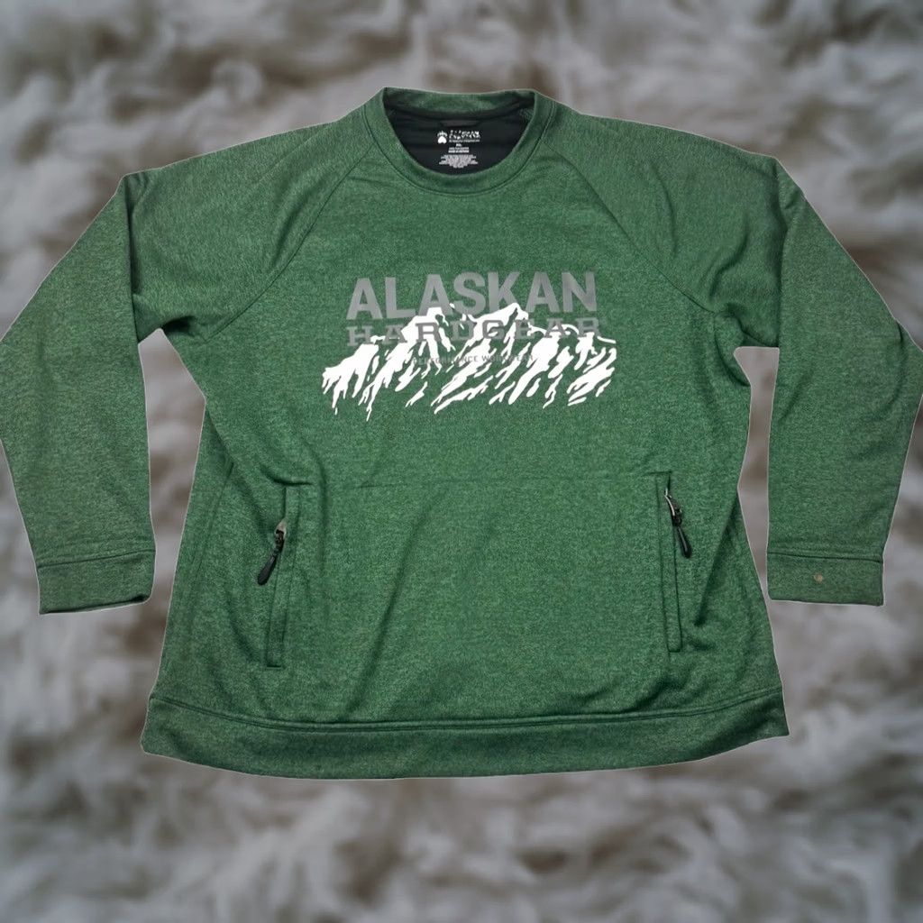 Vintage Duluth Men's Alaskan Hardgear Performance Pullover Sweatshirt Green XL Size US XL / EU 56 / 4 - 1 Thumbnail
