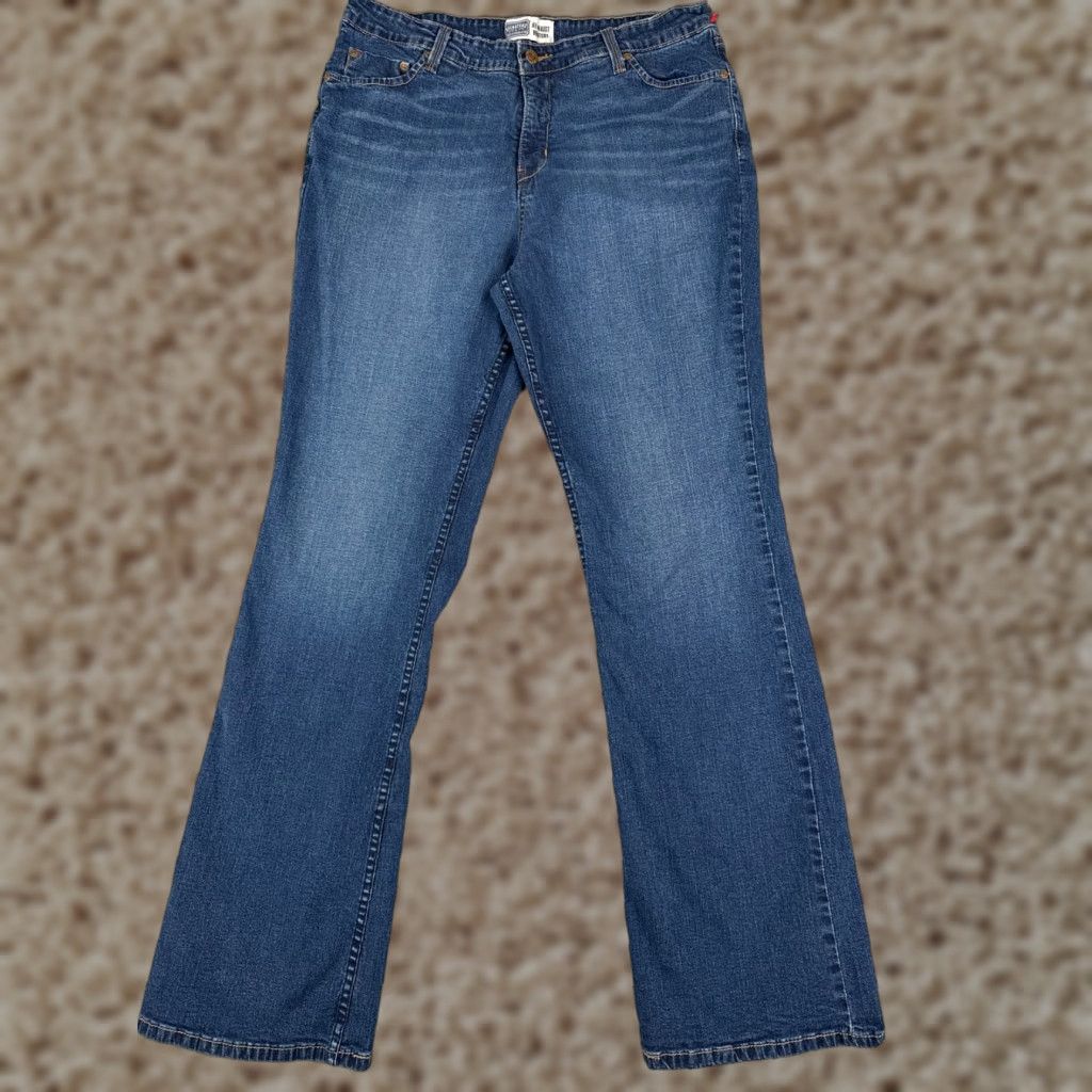 Levi's Levi's Jeans Women 16 Blue Denim Bootcut High Rise 32x33 Cotton Blend 5-Pocket Comfort Distressed Stretch Cotton Regular Vintage No N/A Size 38" / US 16 / IT 52 - 1 Thumbnail