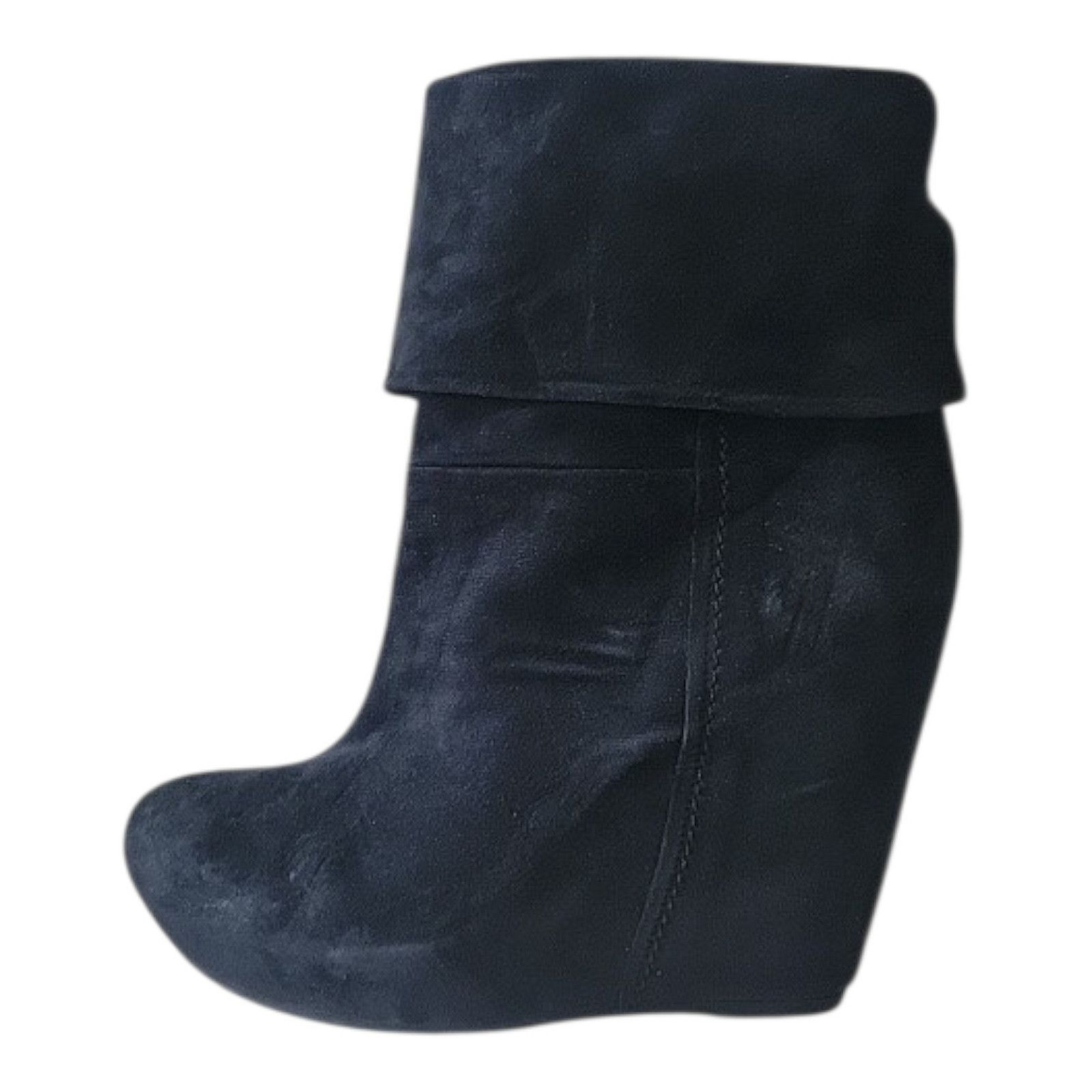 VIC MATI VIC Suede Women Blue Boots Made In Italy Size 40 Size US 9.5 / IT 39.5 - 1 Thumbnail