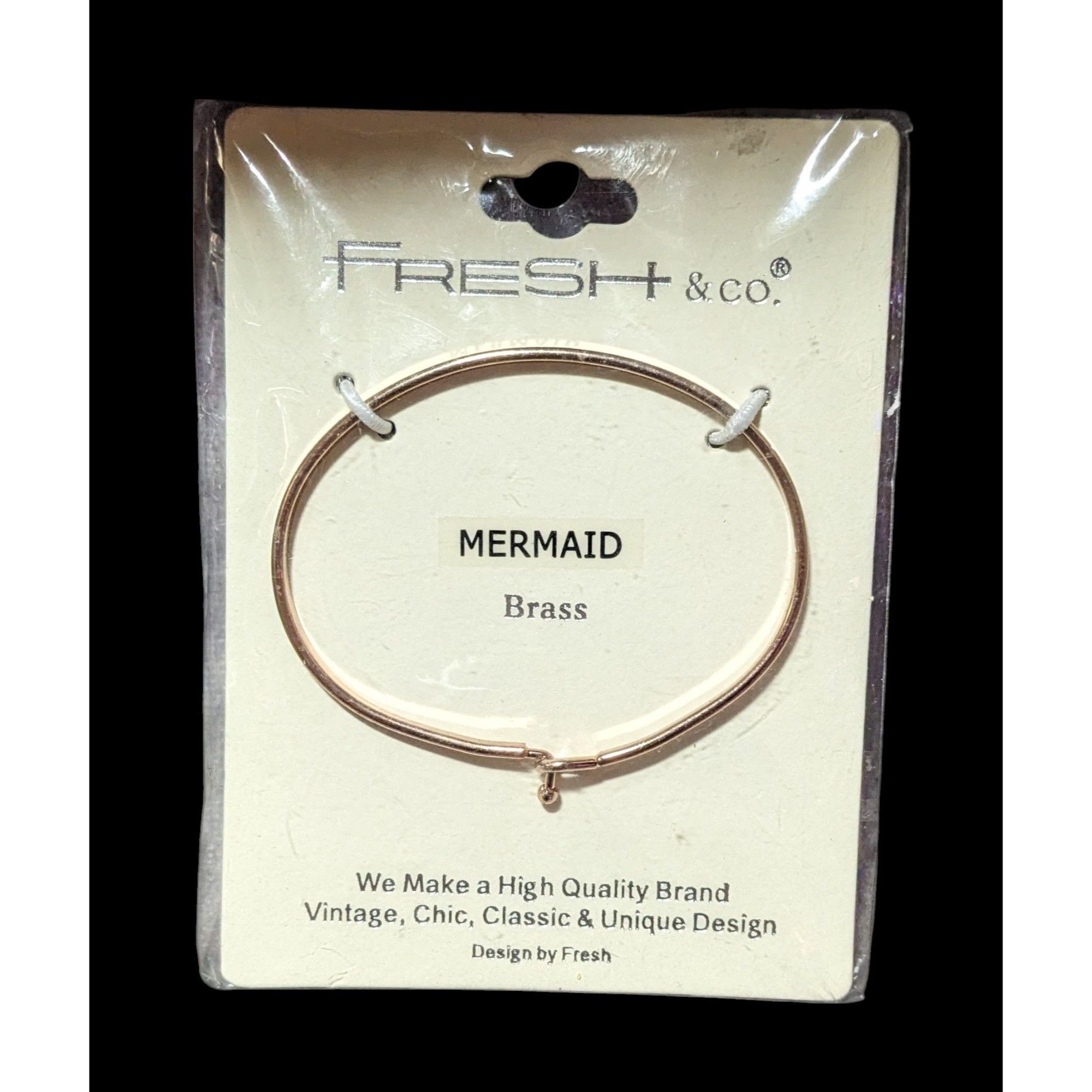 Other Fresh & Co Mermaid Gold Tone Brass Motivational Bracelet Size ONE SIZE - 1 Thumbnail