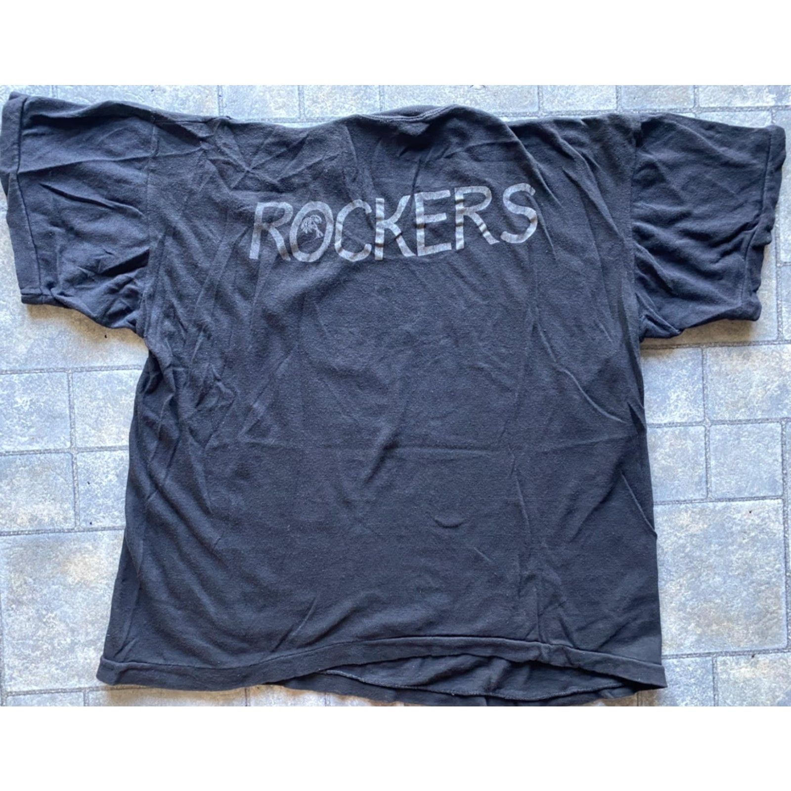 Vintage VINTAGE 70s 80s Rockers John Bayley Fantasy T-Shirt Black L RARE Men Short Sleeve Music Reggae Size US L / EU 52-54 / 3 - 2 Thumbnail