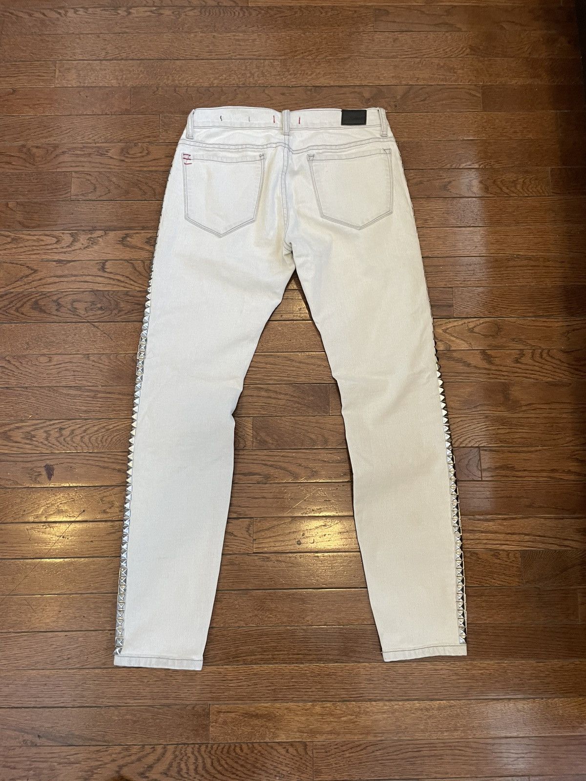 Bdg BDG white studded seam jeans Size 28" / US 6 / IT 42 - 2 Thumbnail