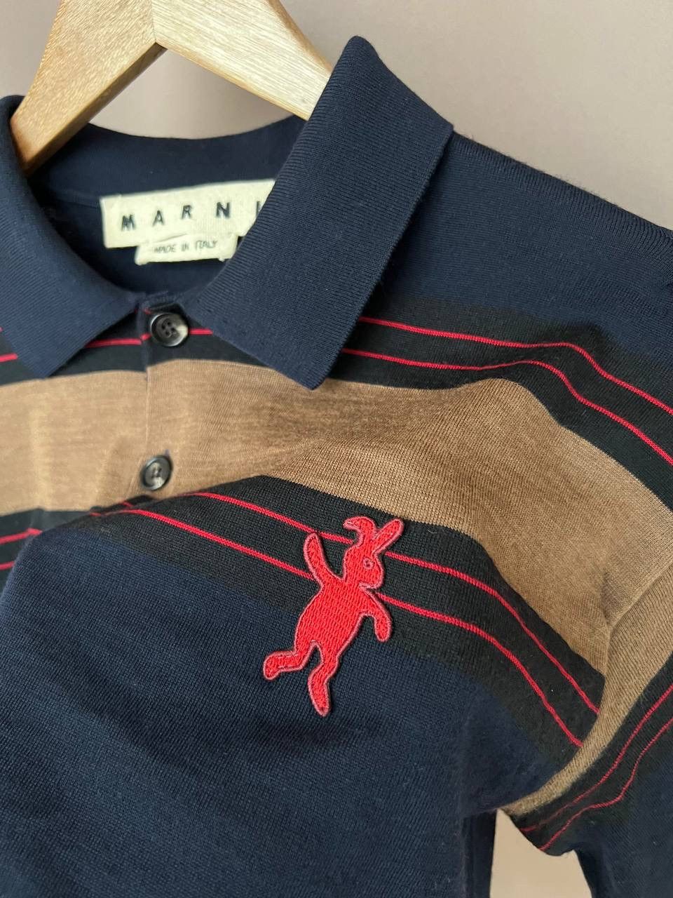 Marni Marni Wool Striped Polo Shirt Womens Size 48 Short Sleeve Size M / US 6-8 / IT 42-44 - 9 Thumbnail