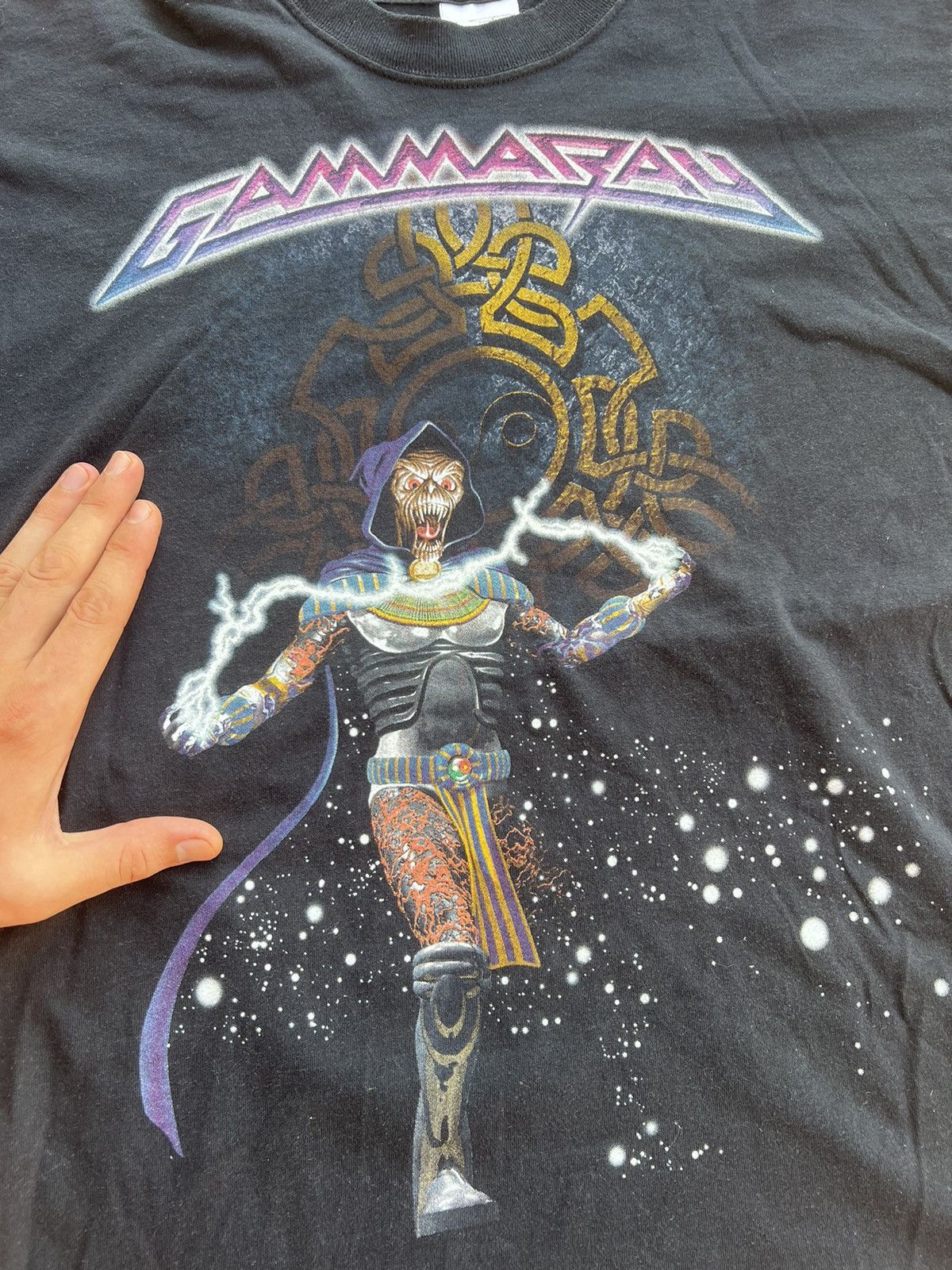 Band Tees × Vintage Vintage 90's Gammaray 1999 T-Shirt Tour Concert Size US L / EU 52-54 / 3 - 4 Thumbnail