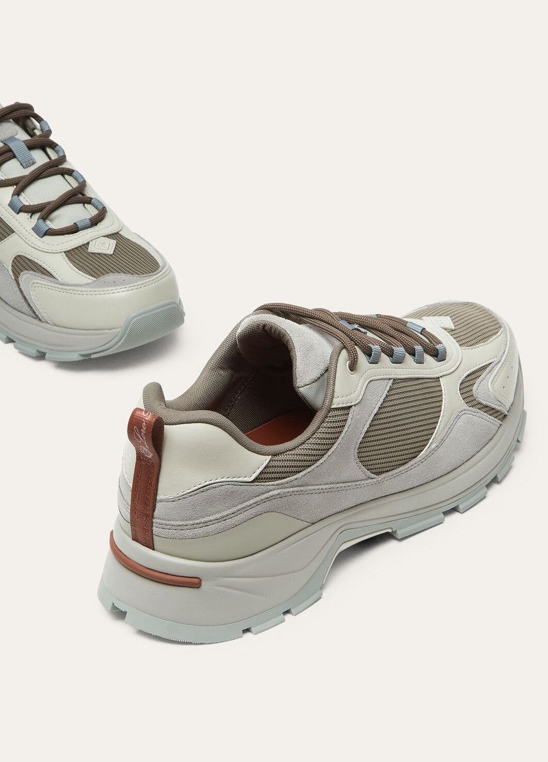 Loro Piana o1loc1c0126 FAP3630 Cairn Walk Low-Top Sneakers in Grey Size US 8 / EU 41 - 7 Thumbnail
