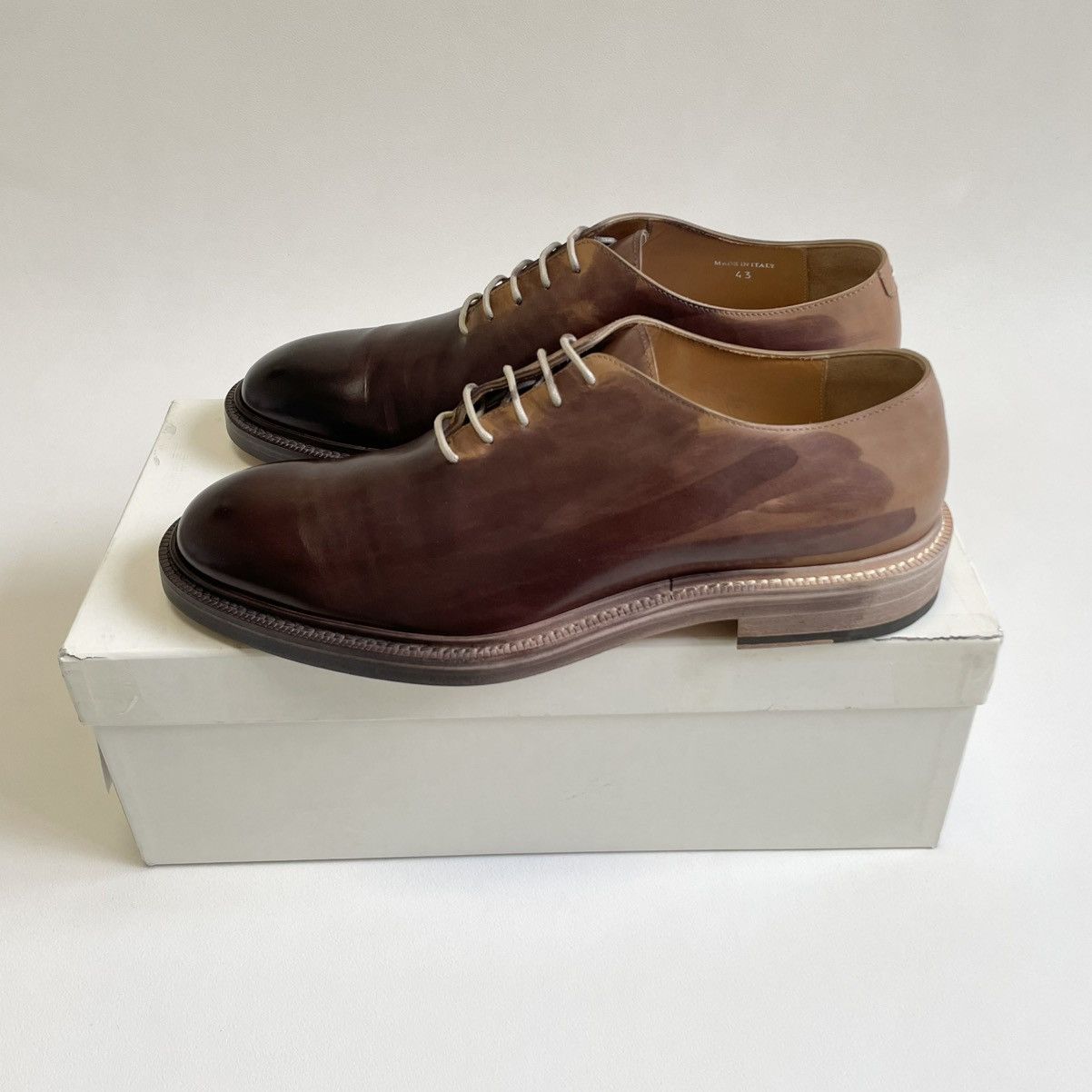 Maison Margiela A/W 17 ‘Hand Painted Patina’ Derby Shoes Size US 10 / EU 43 - 22 Thumbnail