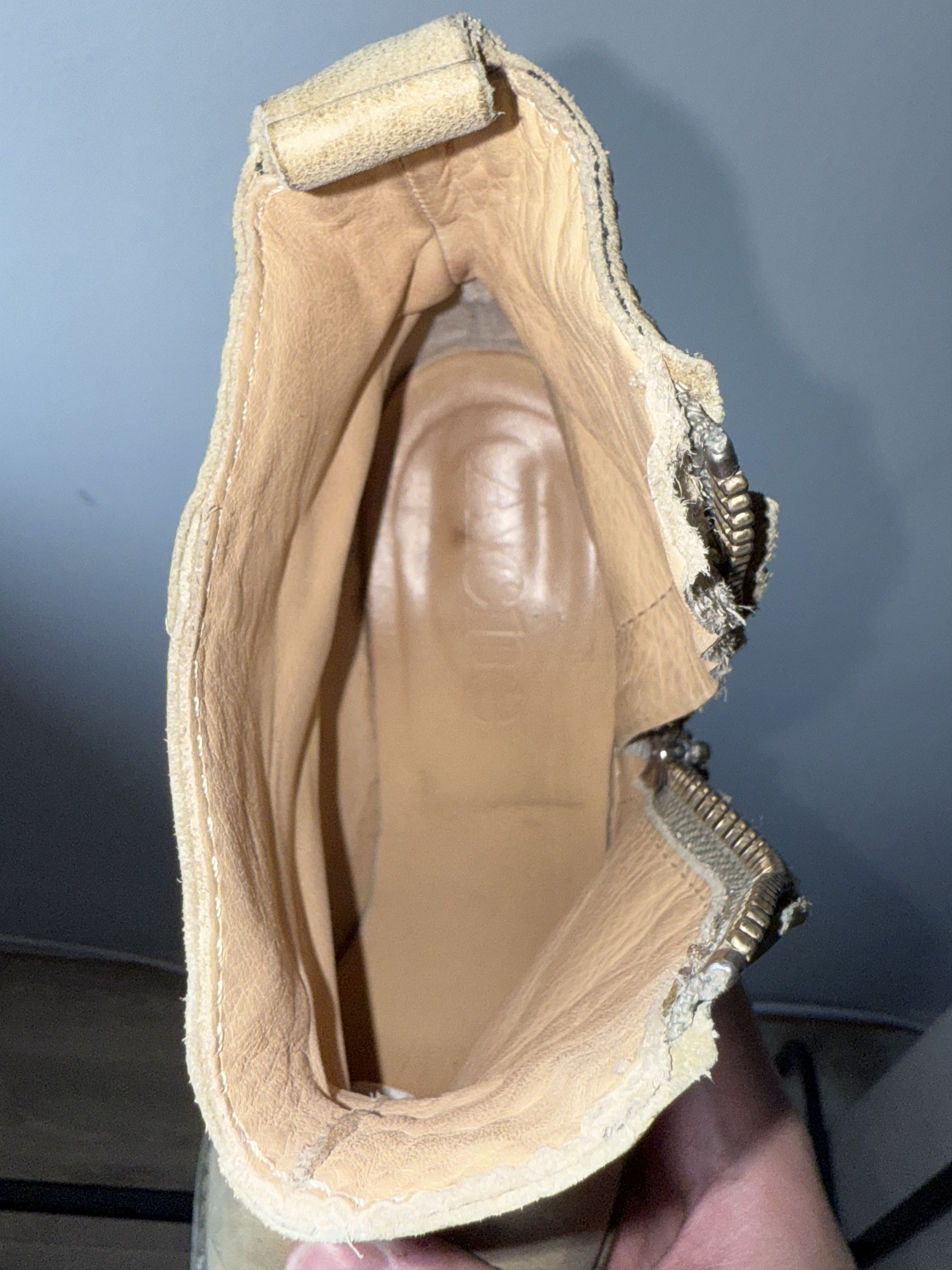 Acne Studios Acne Studios Pistol Taupe Beige Side Zip Ankle Heel Boots Size US 9 / IT 39 - 11 Thumbnail