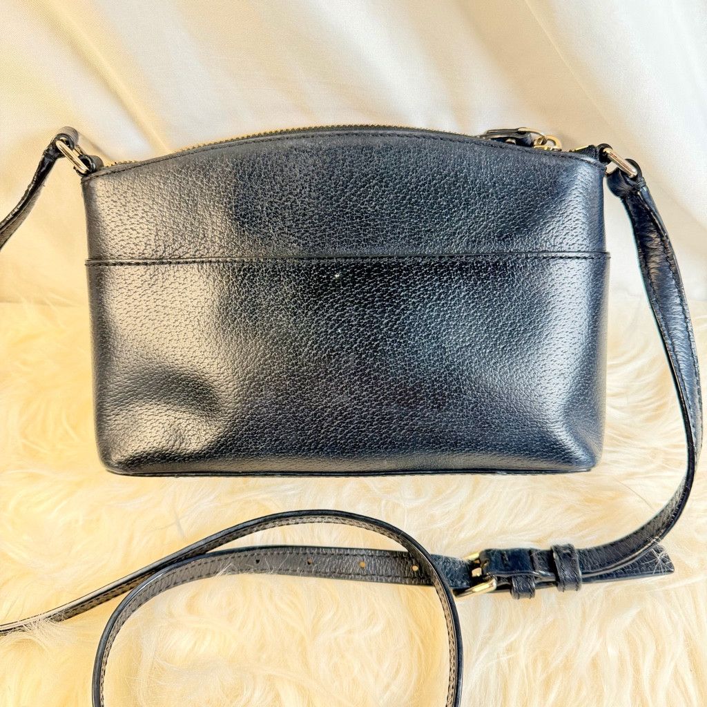 Kate Spade Kate Spade Leila Pebbled Leather Dome Crossbody - Black Size ONE SIZE - 5 Thumbnail