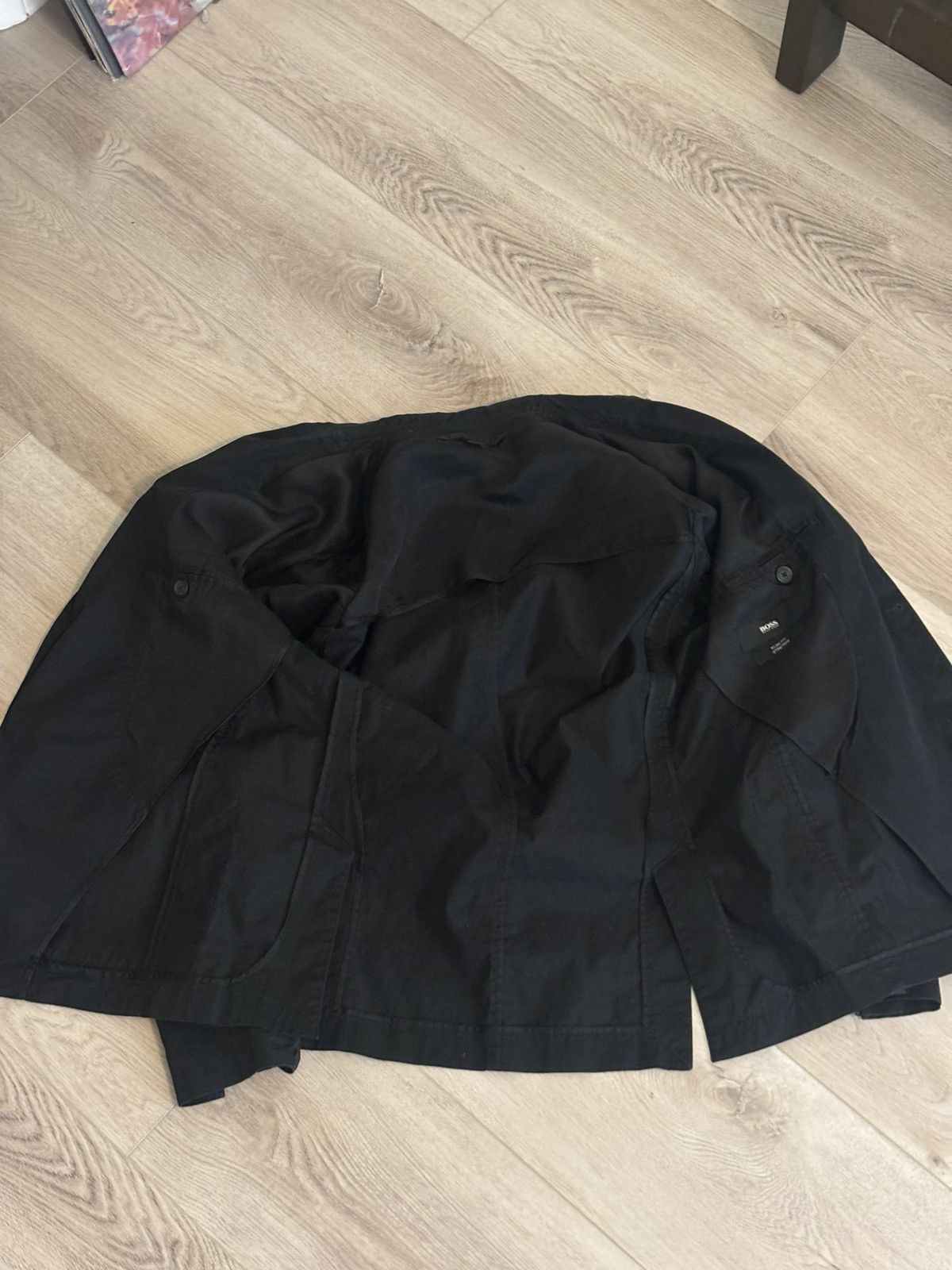 Hugo Boss Men’s Large Hugo boss black slim stretch blazer jacket Size 52L - 7 Thumbnail