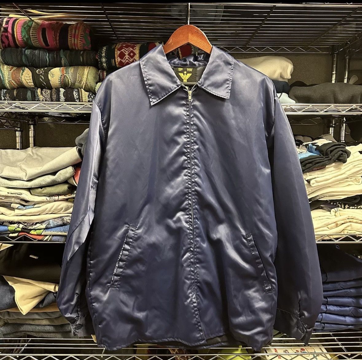 Japanese Brand × Vintage Souvenir Star Eagle Blue Japan Sukajan Size US L / EU 52-54 / 3 - 2 Thumbnail