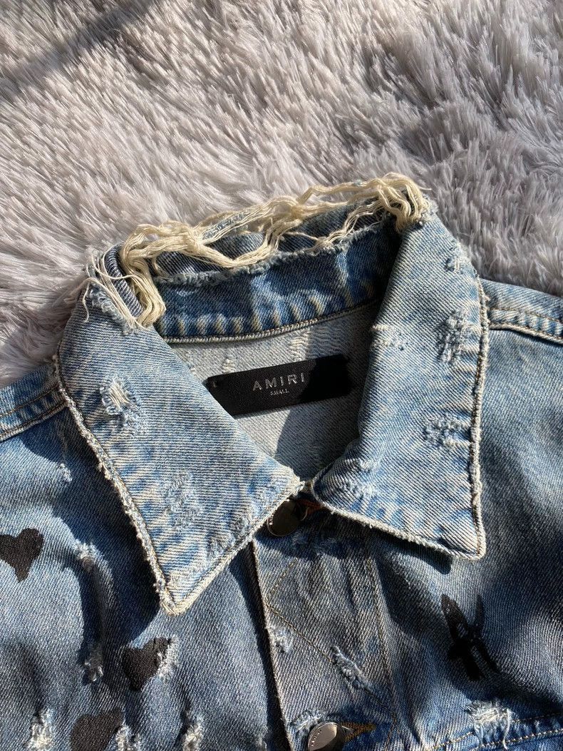 Amiri Amiri 18spalm coconut tree rendering destroys denim jacket- Size US S / EU 44-46 / 1 - 3 Thumbnail
