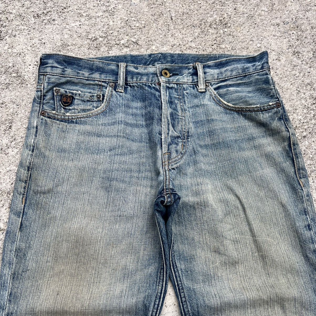 Polo Ralph Lauren “POLO JEANS COMPANY” FLY BUTTON DISTRESS JEANS Size US 34 / EU 50 - 3 Thumbnail