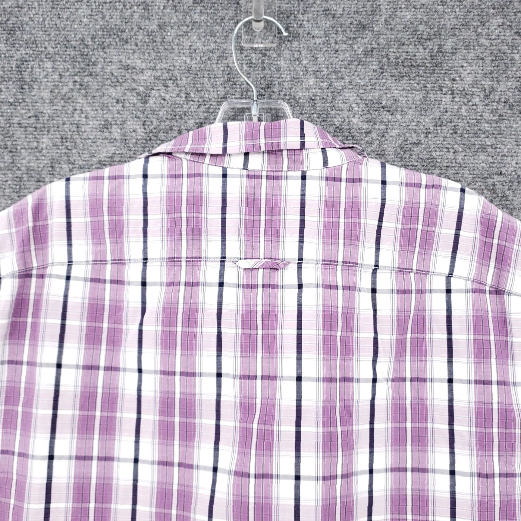 Vince Vince Shirt Mens L Large Button-Up Purple Plaid Short Sleeves Camp Casual Size US L / EU 52-54 / 3 - 7 Thumbnail
