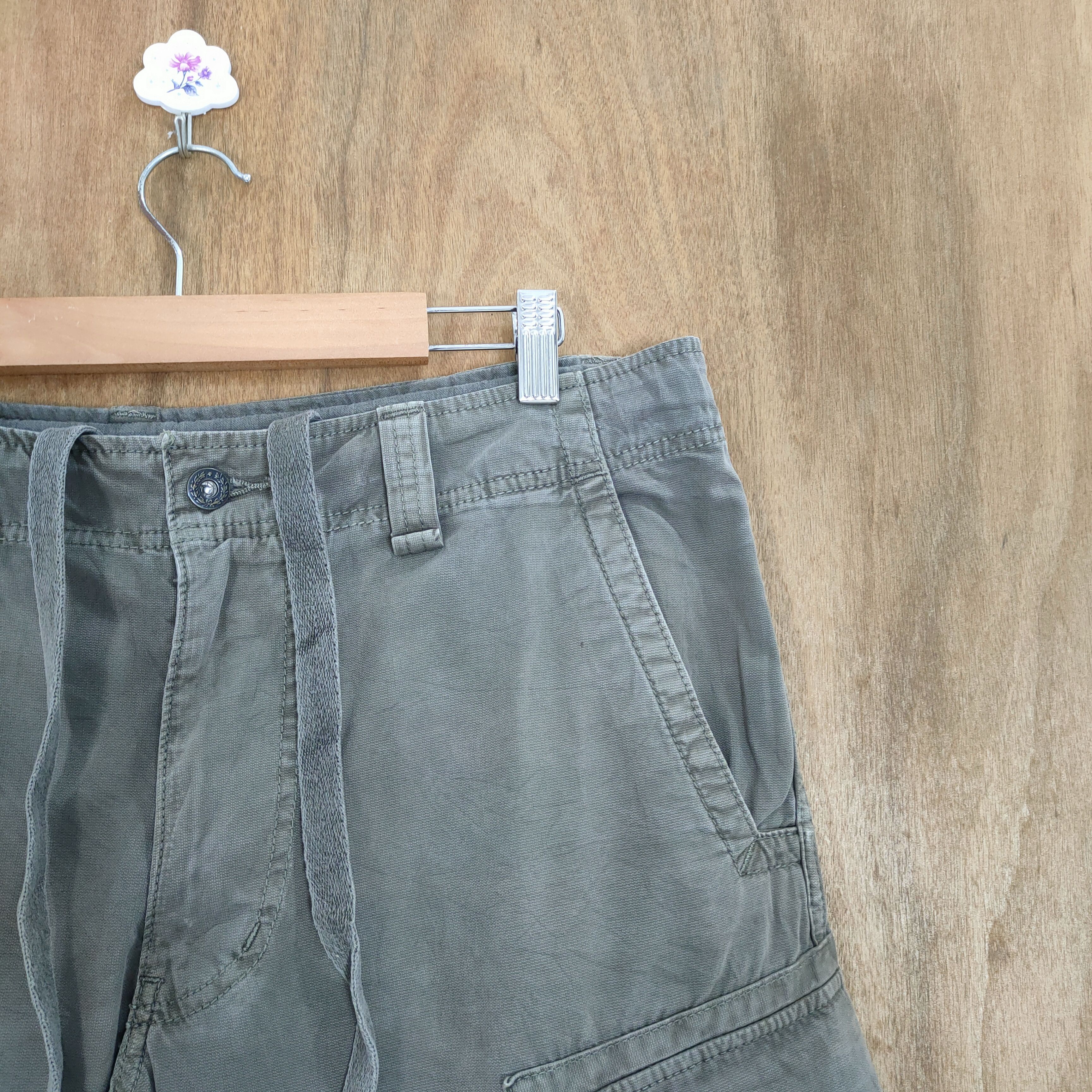 Japanese Brand × StraightFaded VINTAGE JAPANESE FADED CARGO PANTS Size US 36 / EU 52 - 7 Thumbnail
