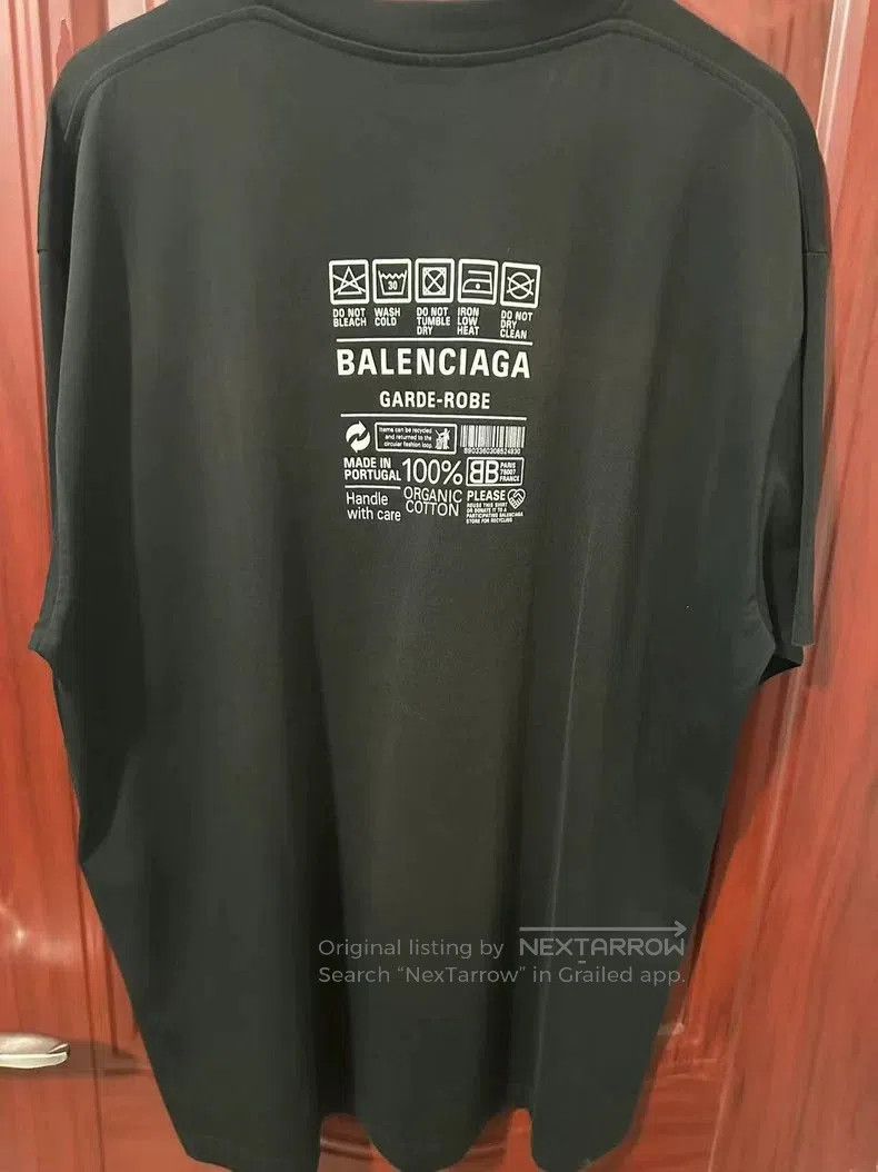 Other Balenciaga Back Logo Black T-shirt. Size US M / EU 48-50 / 2 - 2 Thumbnail