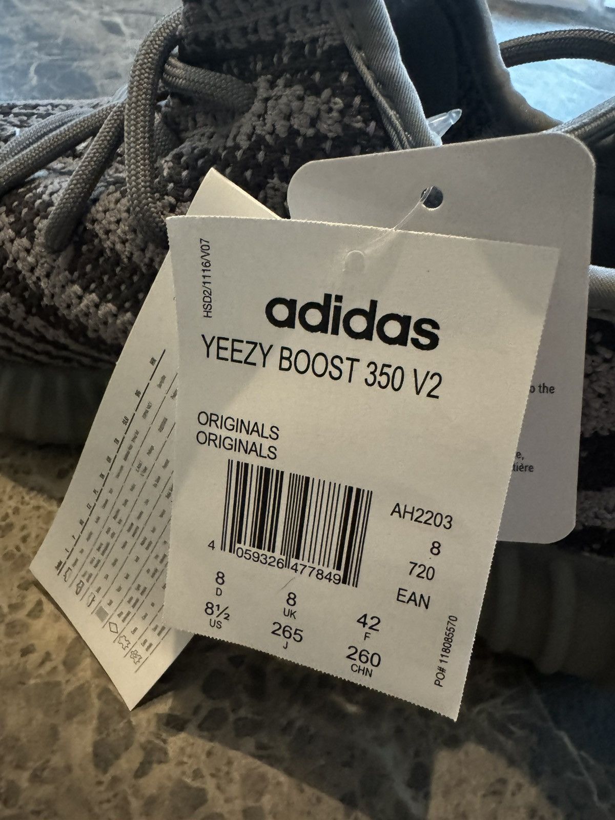 Adidas × Yeezy Yeezy Boost 350 V2 Grey Beluga 2.0 Size US 8.5 / EU 41-42 - 9 Thumbnail
