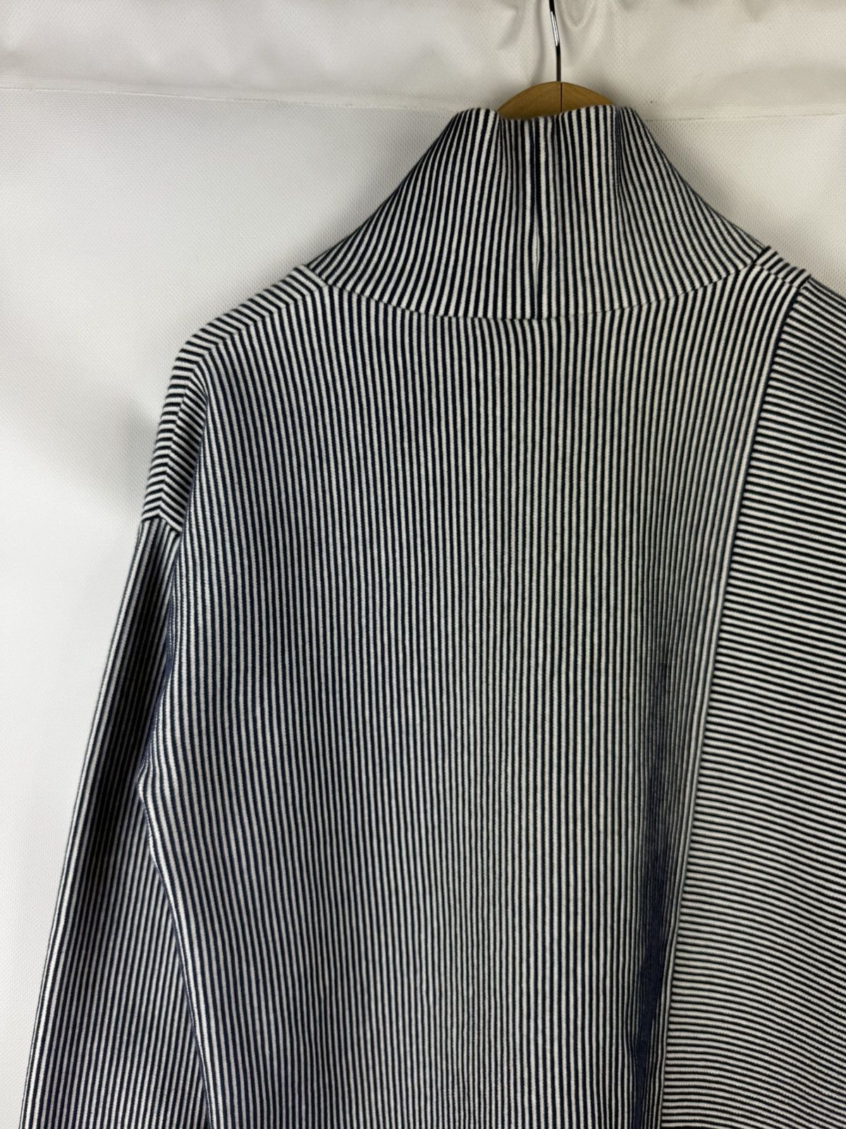 Cos Cos Avant-garde Striped High Neck Cotton Sweater Pullover Size S / US 4 / IT 40 - 17 Thumbnail
