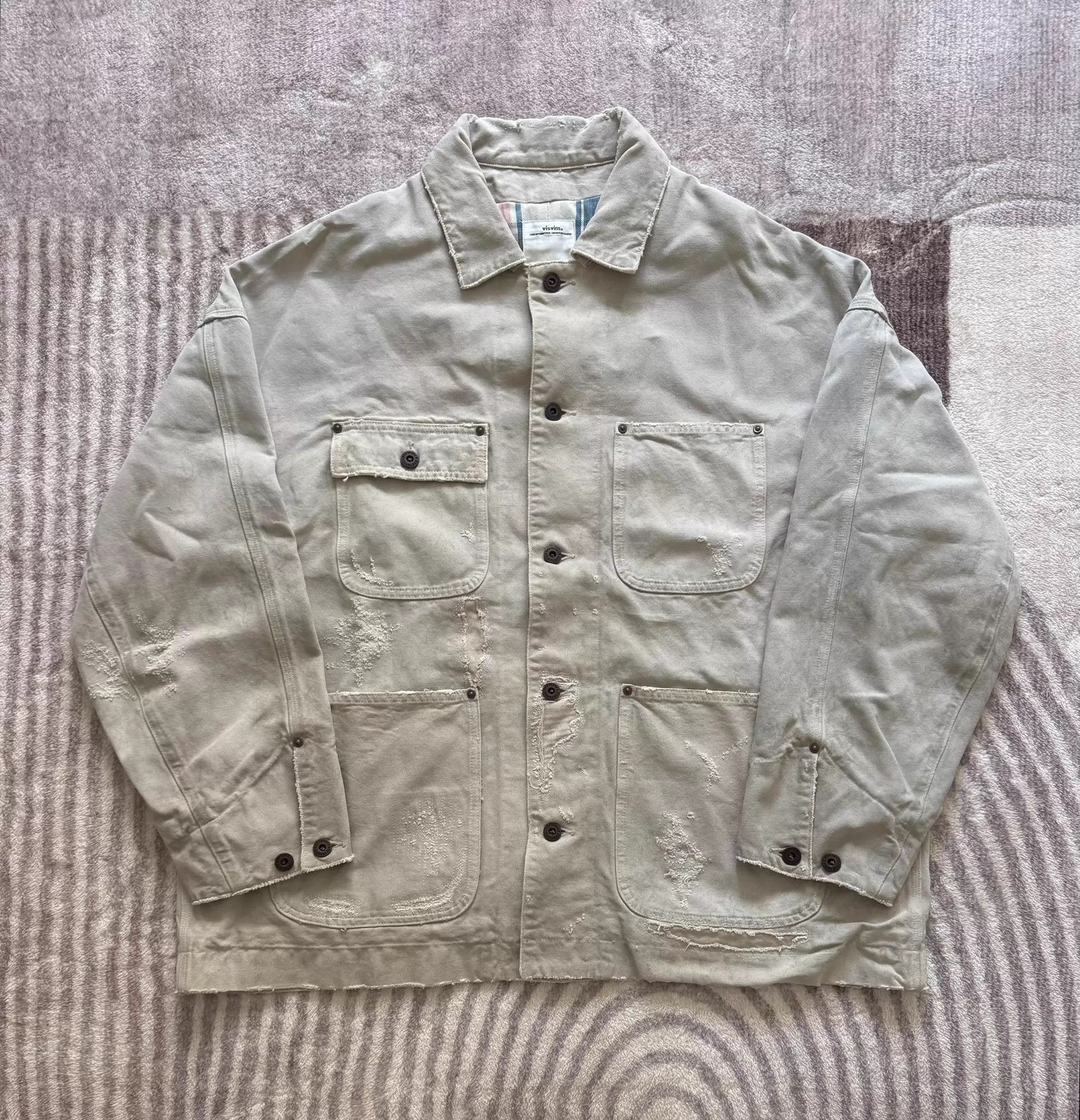 Visvim VISVIM 22SS MACRAY COVERALL CRASH OG Gray Size 2 Jacket Size US M / EU 48-50 / 2 - 1 Thumbnail