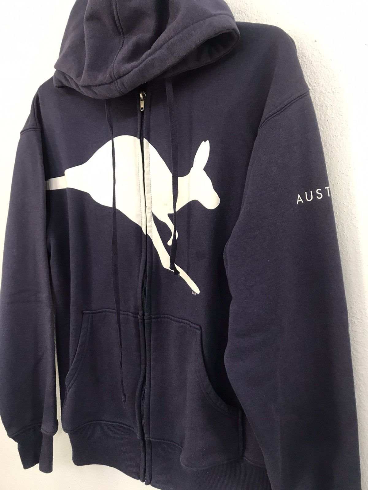 Japanese Brand × Vintage Vintage Down under kangaroo Australia zipper hoodie Size US S / EU 44-46 / 1 - 2 Thumbnail