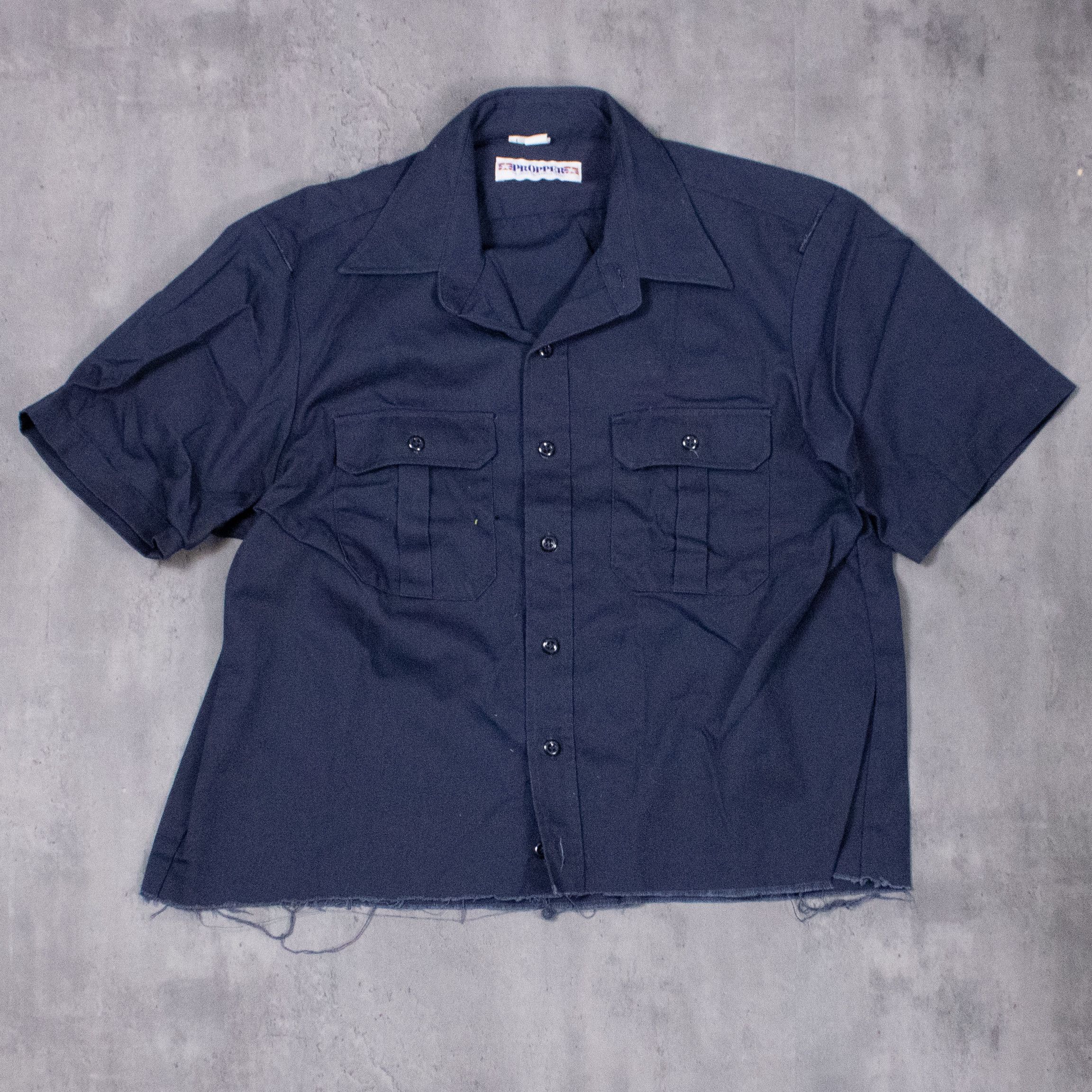 Propper × Vintage Y2K 2000’s Propper Military Cropped Navy Shirt Size US XL / EU 56 / 4 - 3 Thumbnail