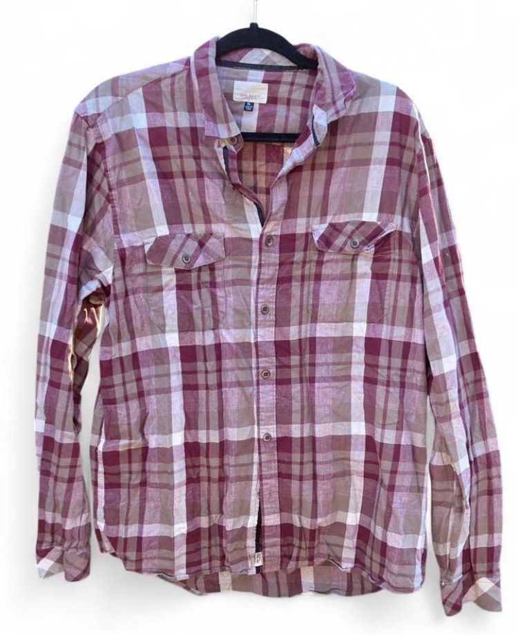 Civil Society Civil Society Burgundy Plaid Flannel Shirt XL Size US L / EU 52-54 / 3 - 1 Thumbnail