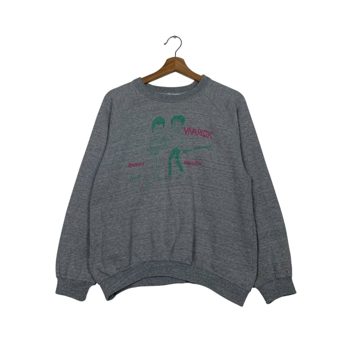 Japanese Brand Vintage Viva Rock Crewneck Sweatshirt Size US M / EU 48-50 / 2 - 1 Thumbnail