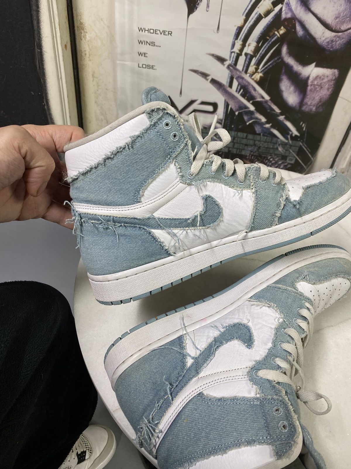 Jordan Brand Jordan 1 Retro High OG Denim Sneakers Size 10 Size US 10 / EU 43 - 6 Thumbnail