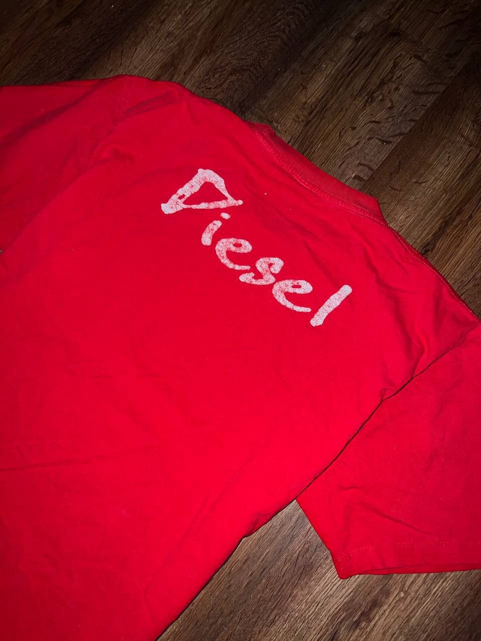 Diesel × Vintage Diesel Big Logo Print Brown Hype T-Shirt Y2K Vintage Size US XL / EU 56 / 4 - 3 Thumbnail