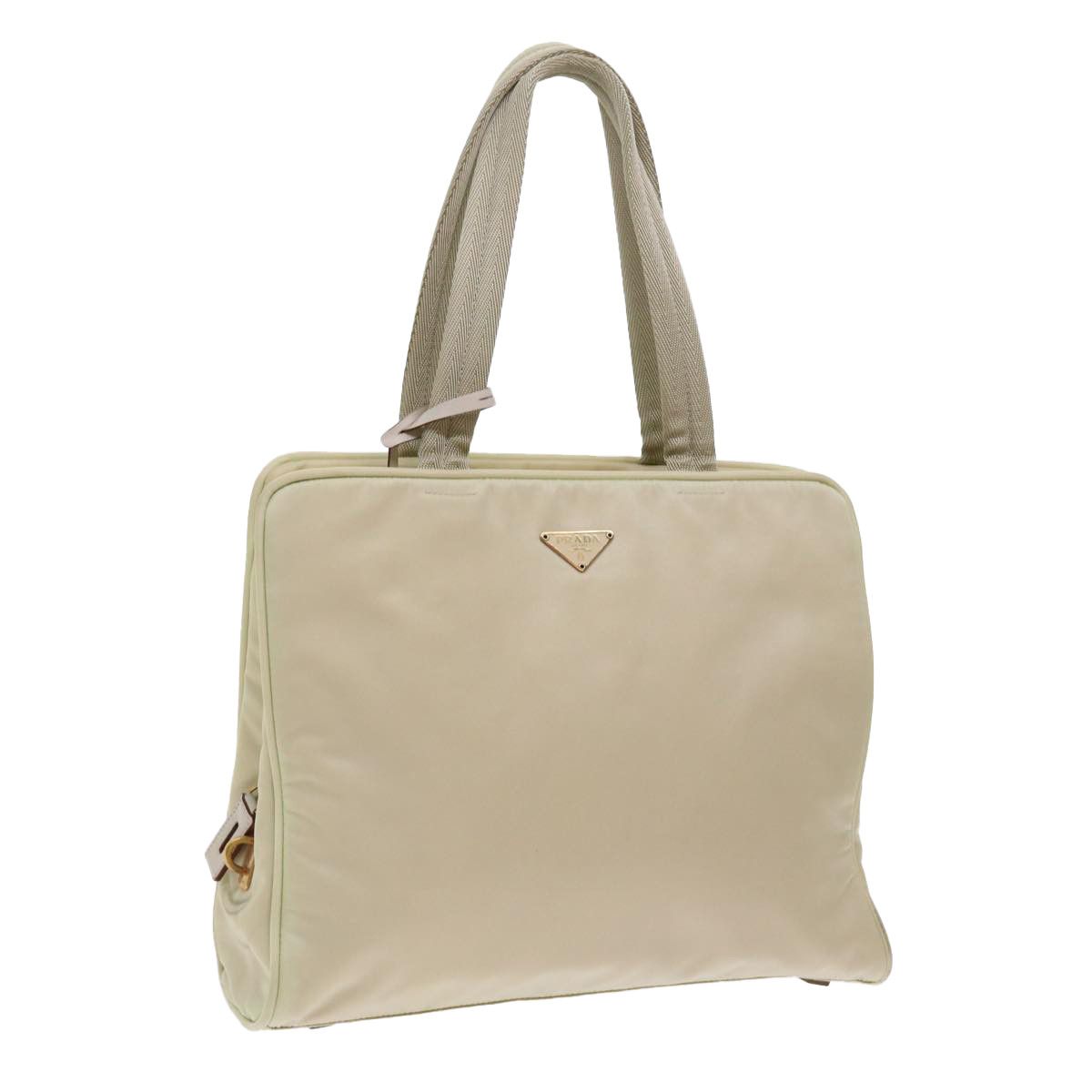 Prada Beige Synthetic Handbag (Pre-Owned) Size ONE SIZE - 1 Thumbnail