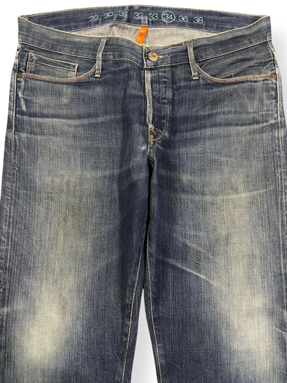 Earnest Sewn Vintage 2000s Earnest Sewn Half Selvedge Distressed Jeans Size US 35 - 4 Thumbnail