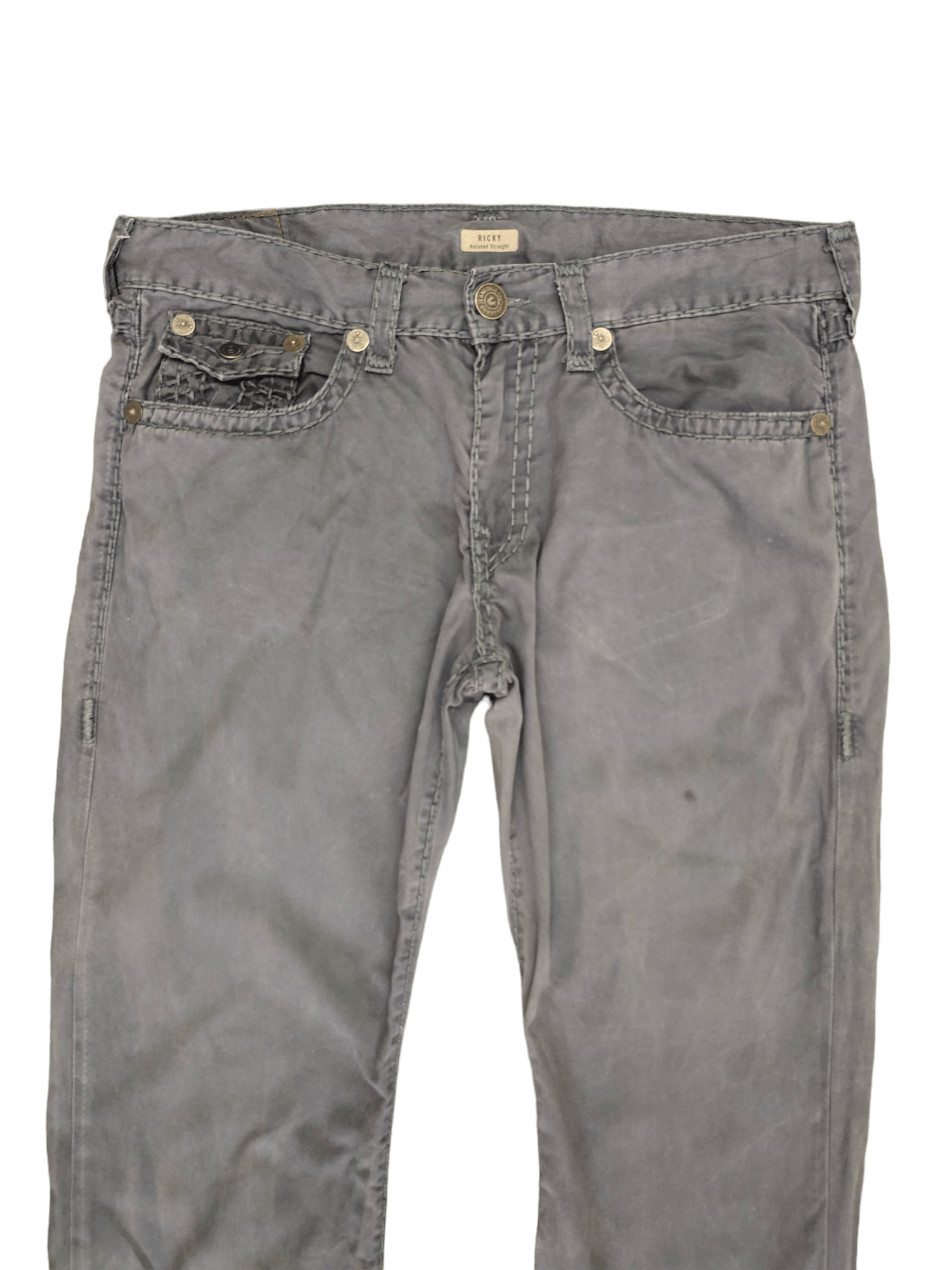 True Religion Vtg True Religion Ricky Relaxed Straight Pant Y2k Streetwear Size US 36 / EU 52 - 12 Thumbnail