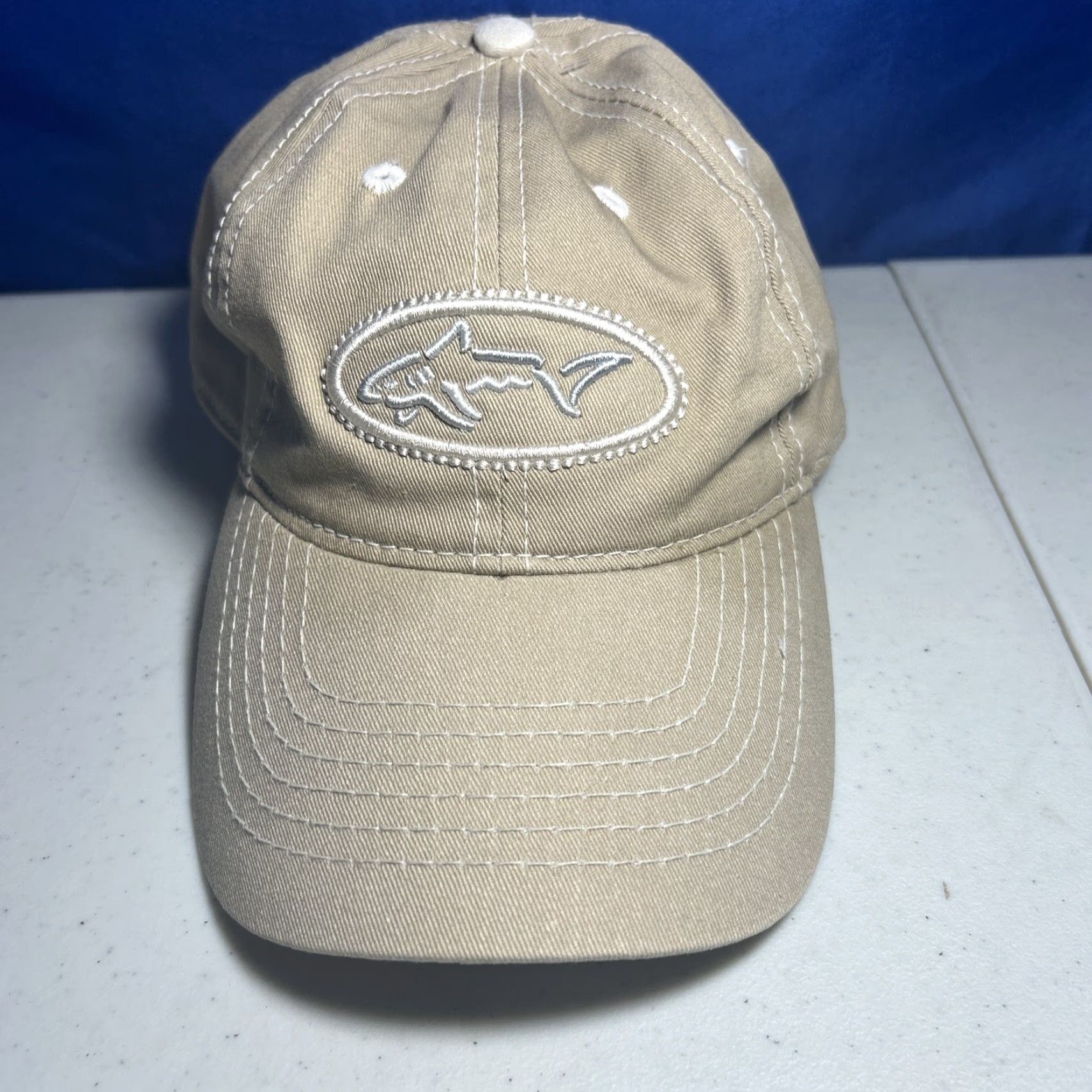 Vintage VINTAGE Greg Norman Hat Cap Khaki Adjustable Strap Baseball Cap Mens Cotton Khaki Logo Recreational Golf Size ONE SIZE - 2 Thumbnail