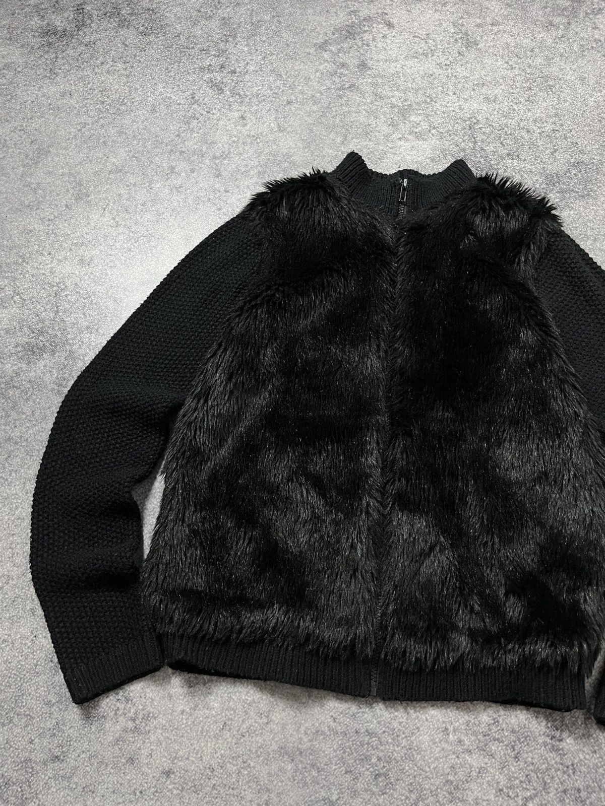 Hysteric Glamour 🔥FAUX FUR HYSTERIC GLAMOUR VIBE CROPPED ZIP SWEATER JACKET Size US M / EU 48-50 / 2 - 10 Thumbnail