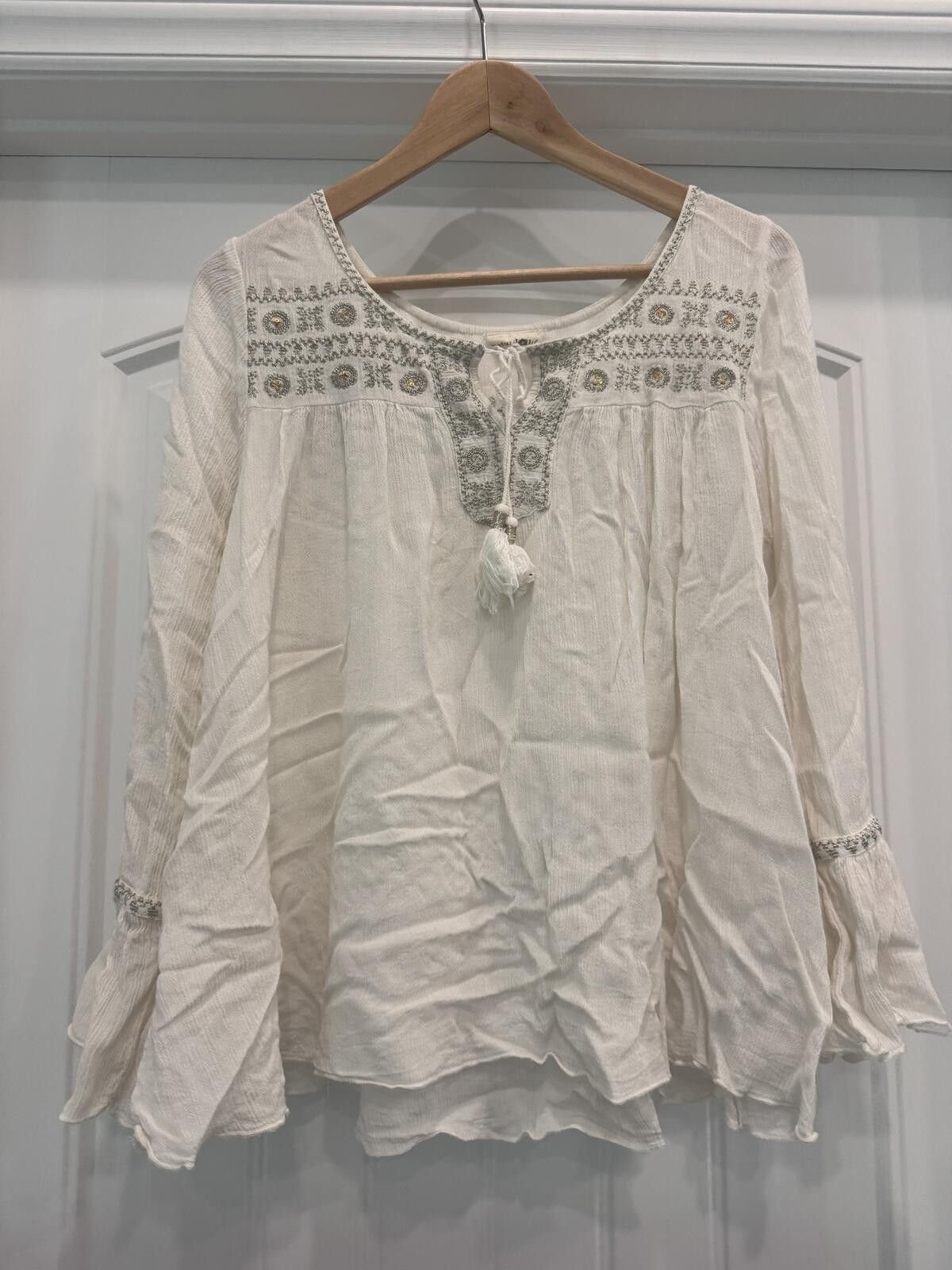 Linea Naturale Natural Life Medium Embroidered Bohemian Top Size M / US 6-8 / IT 42-44 - 1 Thumbnail