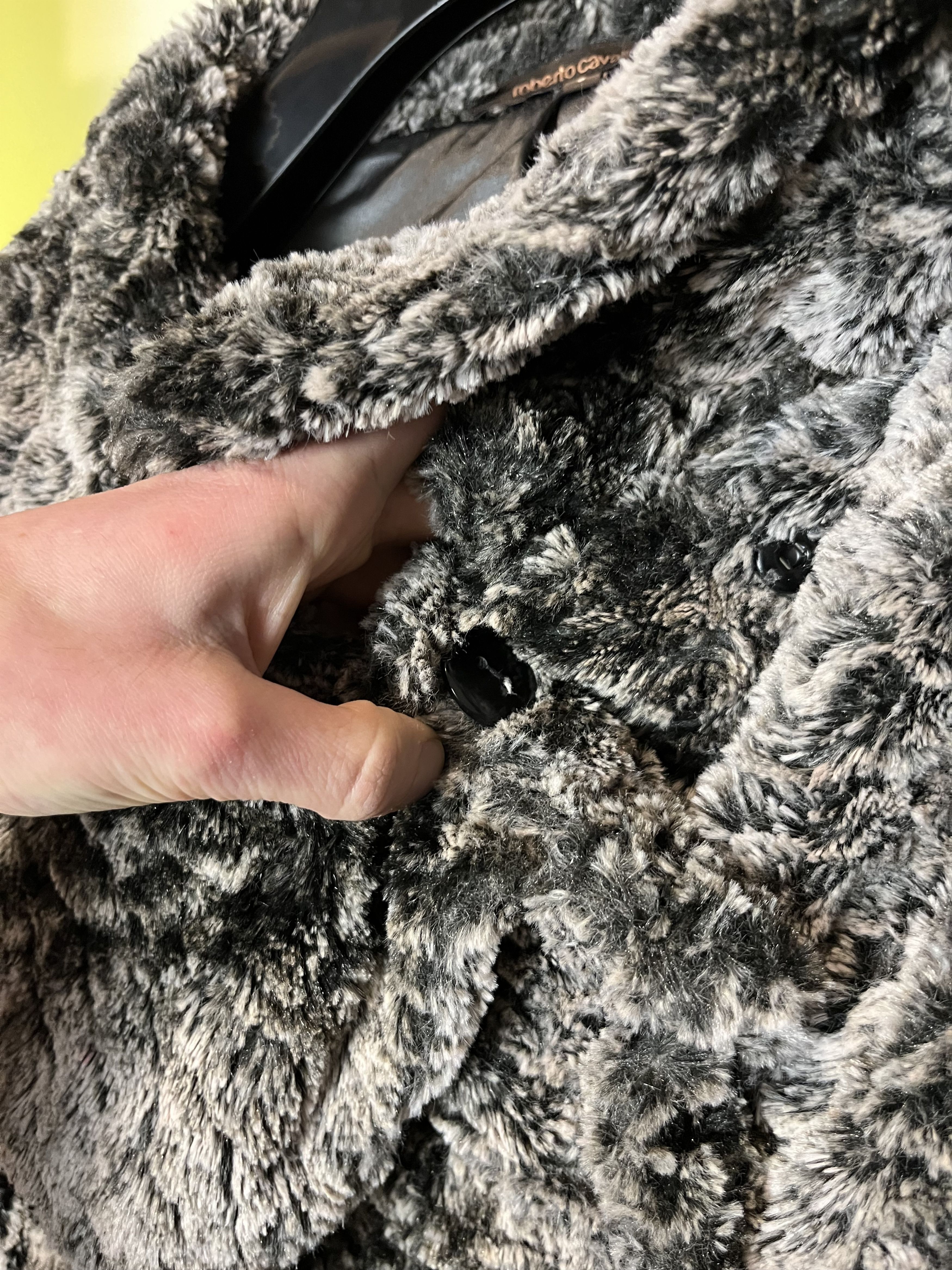 Roberto Cavalli × Vintage Roberto Cavalli 2005 Cropped Faux Fur y2k Jacket Size S / US 4 / IT 40 - 6 Thumbnail