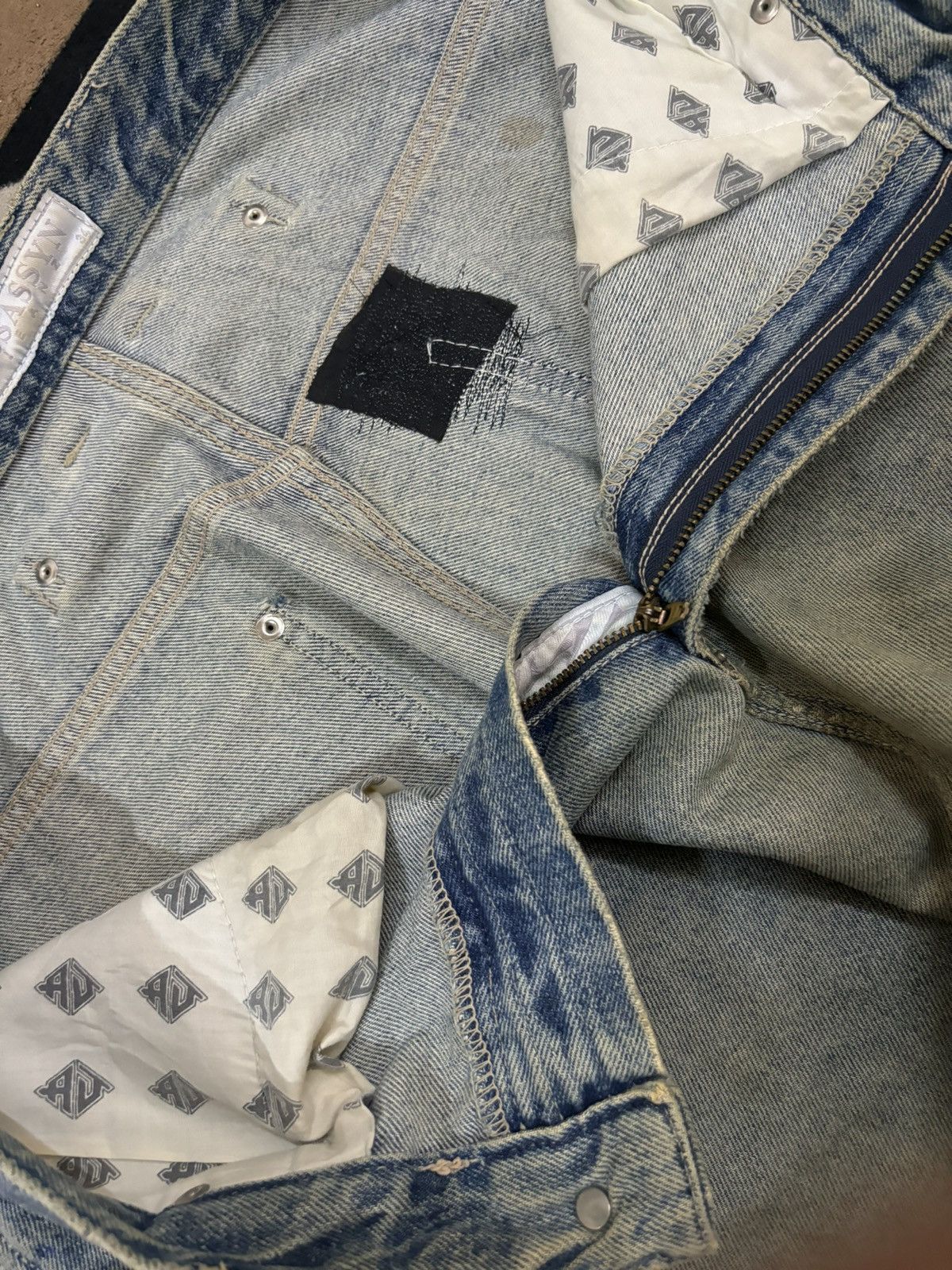 Southpole Vintage Assassyn Jeanz Mud Wash Utility Baggy Grunge Jeans Size US 34 / EU 50 - 23 Thumbnail