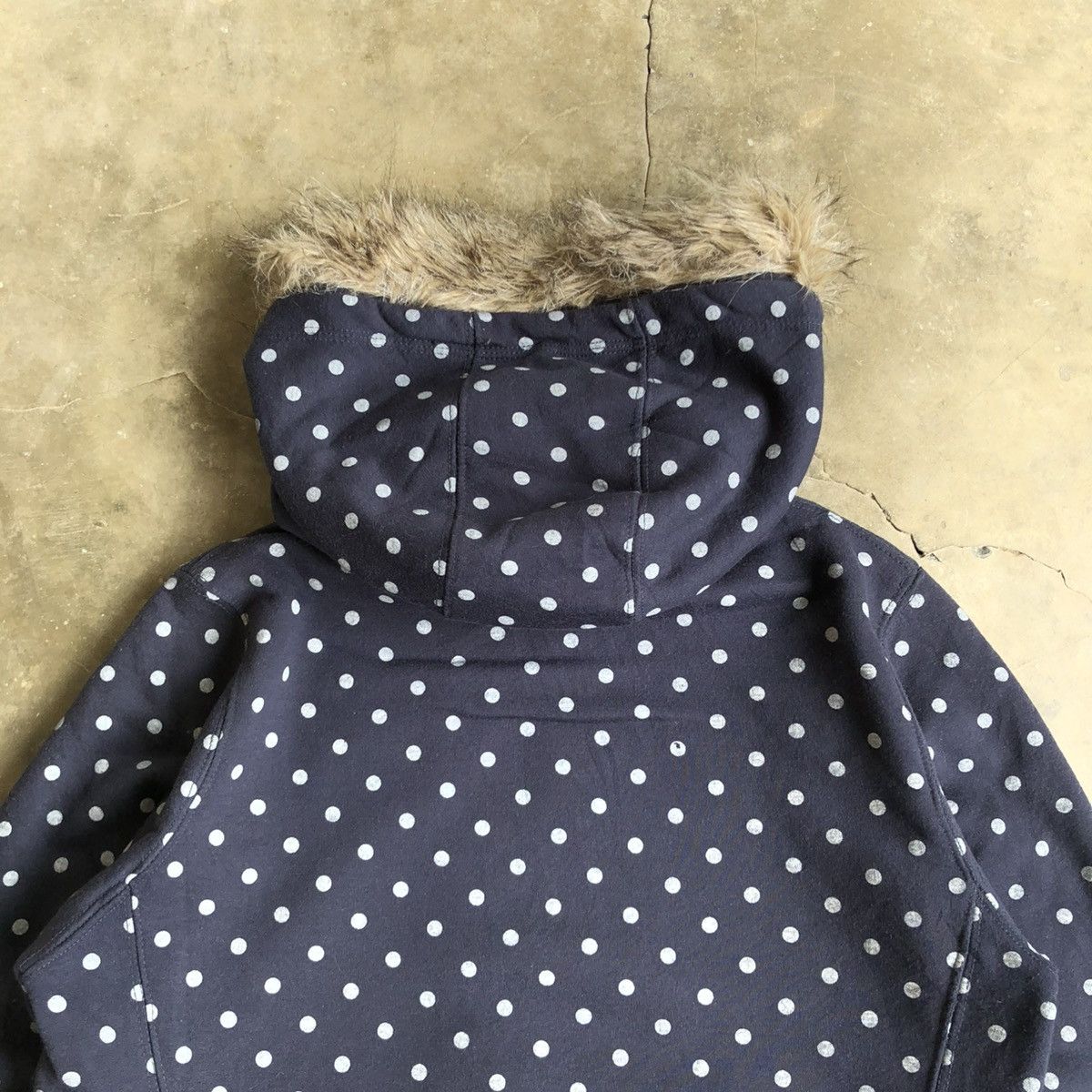Hysteric Glamour 2000s GU Polkadot Motif Fur Ziphoodie Navy Lgb Ifsixwasnine Size US M / EU 48-50 / 2 - 15 Thumbnail