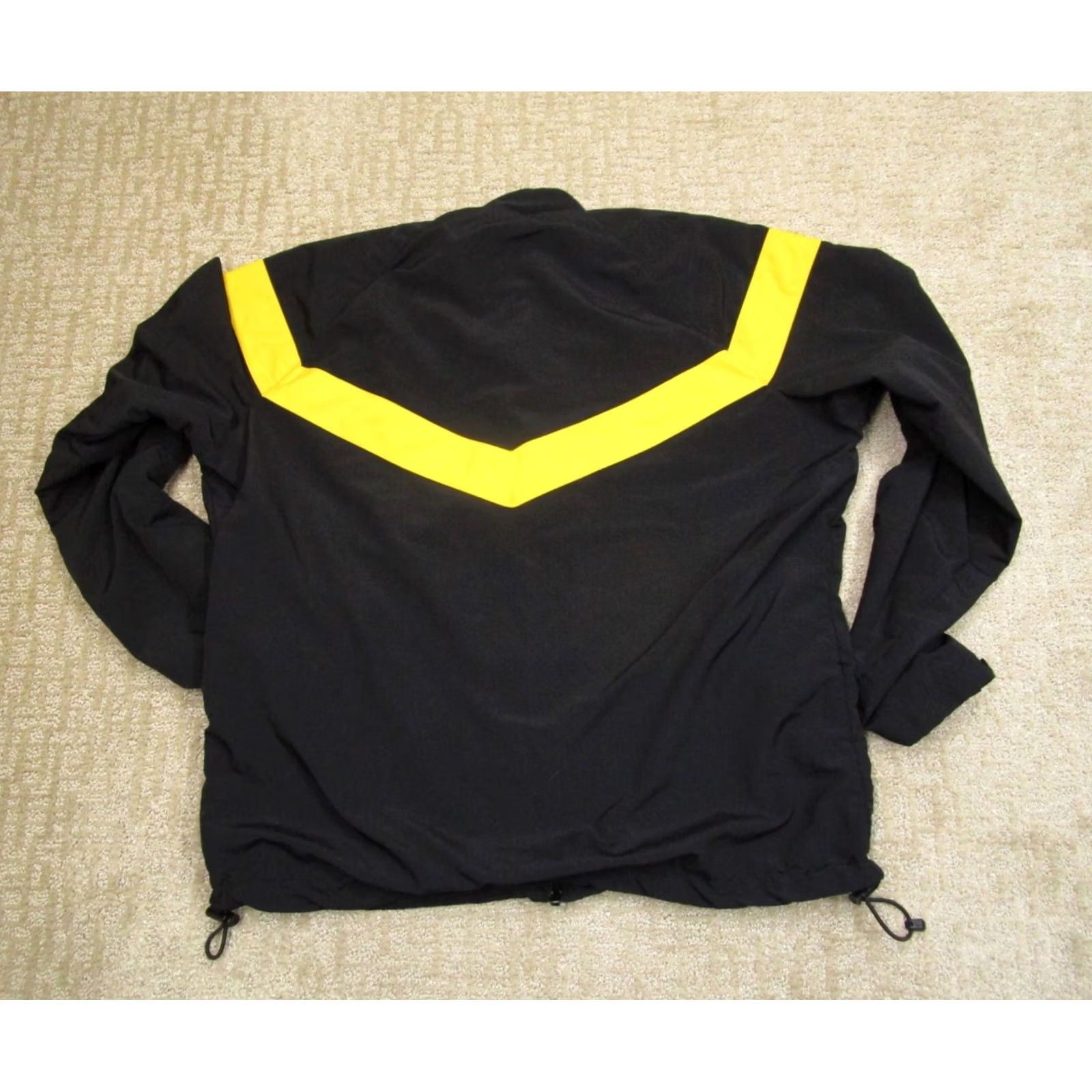 Vintage US Army Jacket Men M Black Yellow Windbreaker Unicor Nylon Full Zip Military Outdoor Striped Army Theme Size US M / EU 48-50 / 2 - 4 Thumbnail