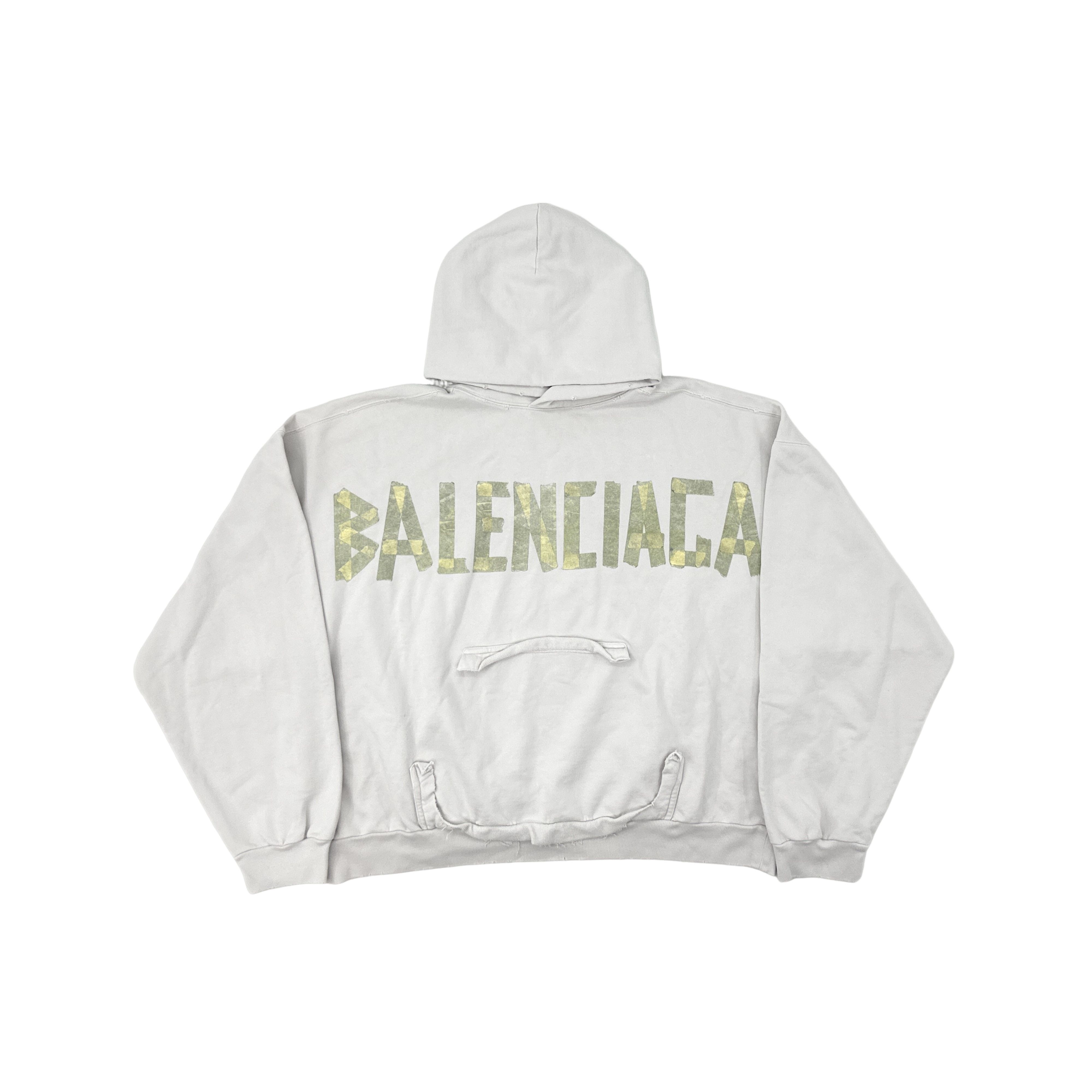 Balenciaga Balenciaga SS24 Distressed Logo Hoodie S Size US S / EU 44-46 / 1 - 1 Thumbnail