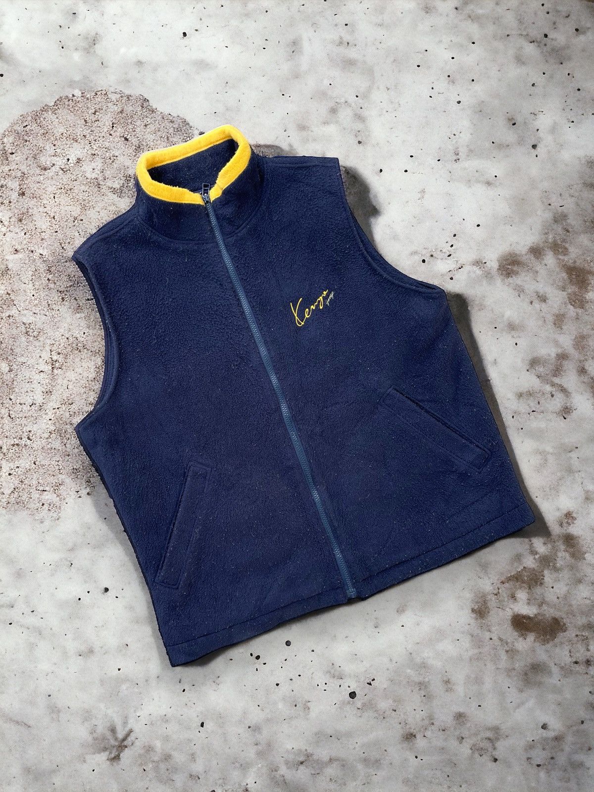 Kenzo 🔥Vintage Kenzo Fleece Vest Jacket Size US M / EU 48-50 / 2 - 1 Thumbnail