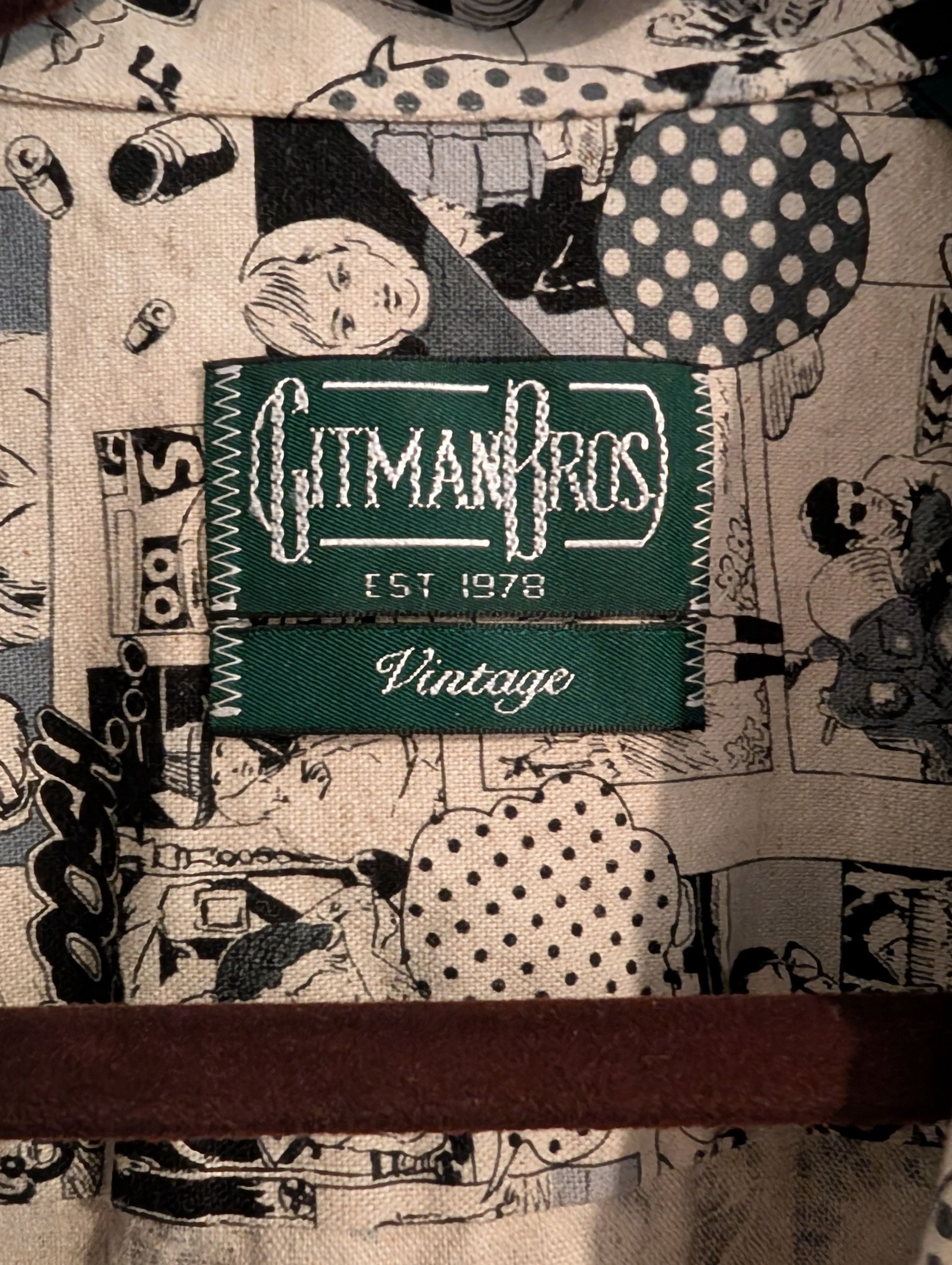 Gitman Bros. Vintage Gitman Bros Anime Print Winter Linen Shirt Size US L / EU 52-54 / 3 - 2 Thumbnail