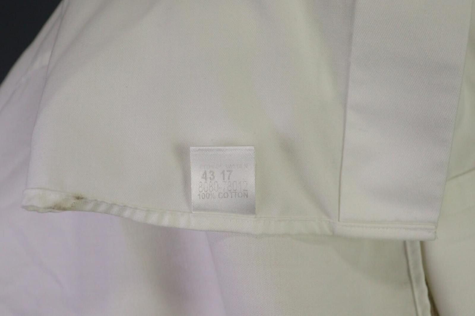 Eton Eton White Cotton Collared Down Dress Shirt Size 43 Size 38R - 12 Thumbnail