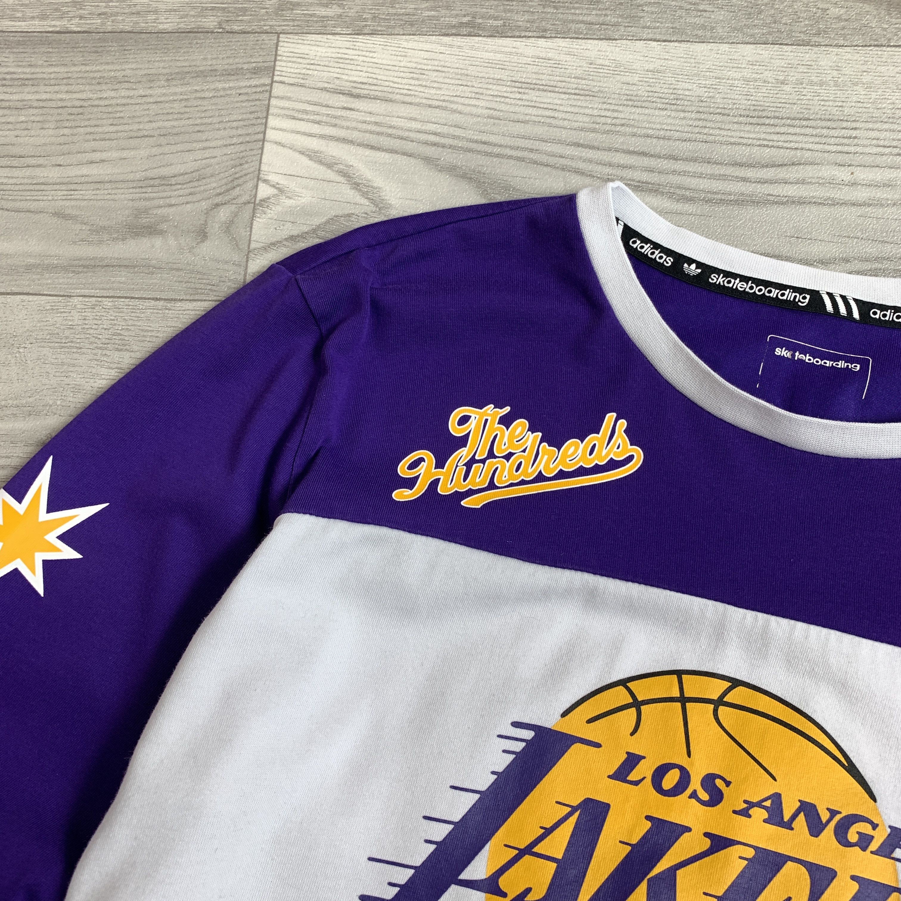 Adidas Adidas x The Hundreds x L.A. Lakers Longsleeve Tee Shirt Size US M / EU 48-50 / 2 - 7 Thumbnail
